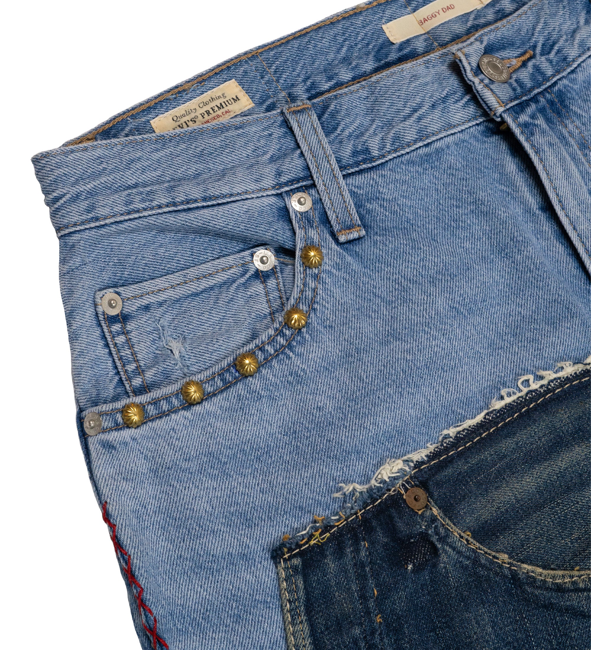 Chota Reworked Denim: Baggy Dad Jeans 02, Tribal Indigo - W29