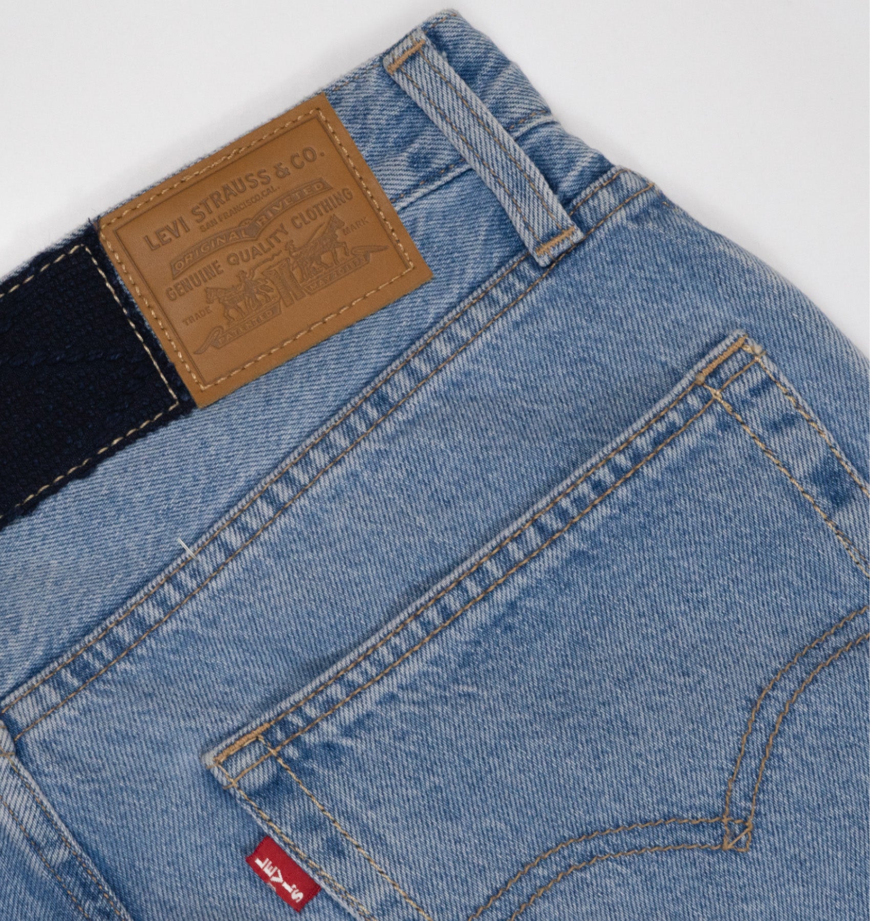 Chota Reworked Denim: Baggy Dad Jeans, Tribal Indigo - W28