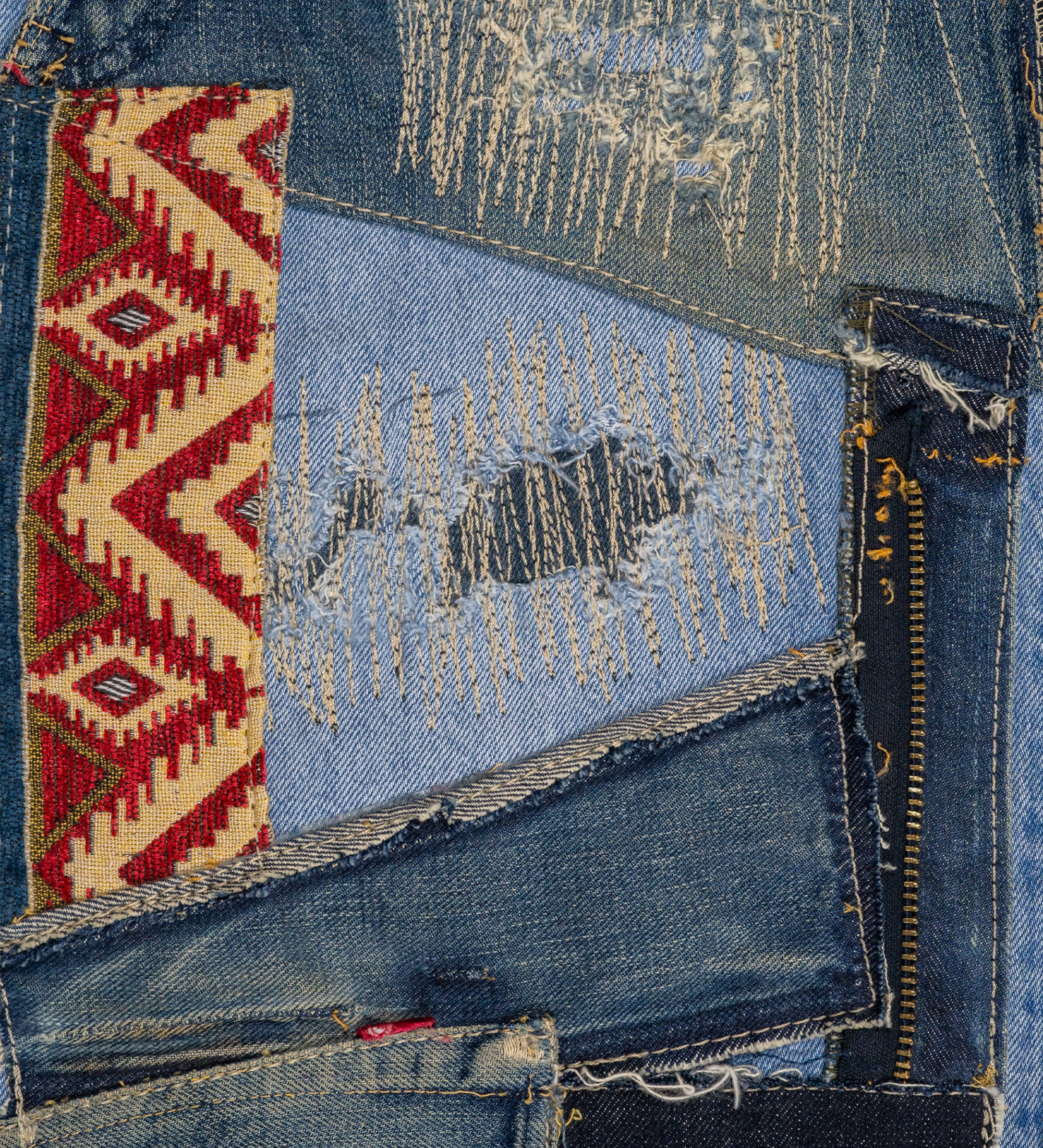 Chota Reworked Denim: Baggy Dad Jeans 02, Tribal Indigo - W29