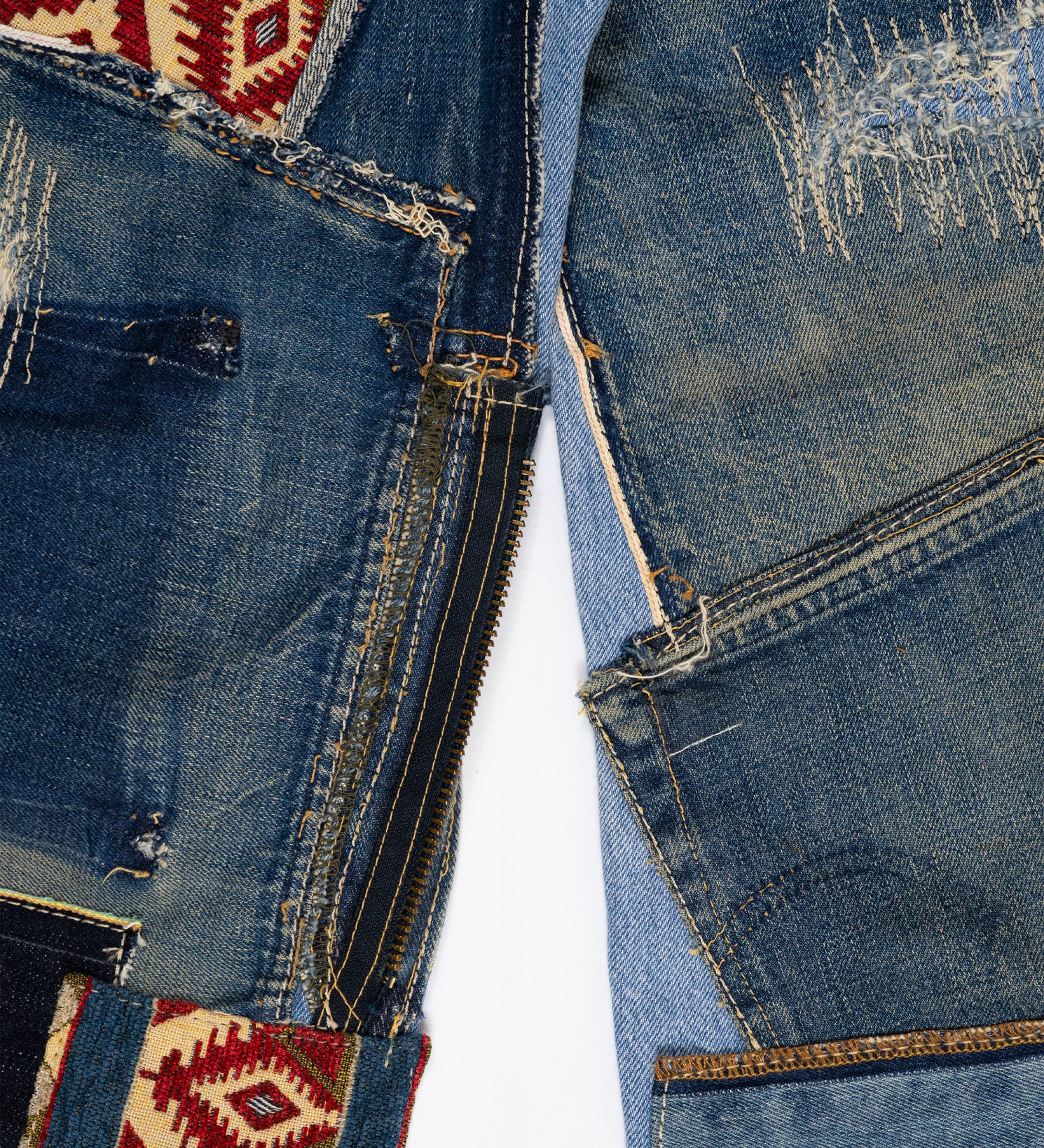 Chota Reworked Denim: Baggy Dad Jeans 02, Tribal Indigo - W29