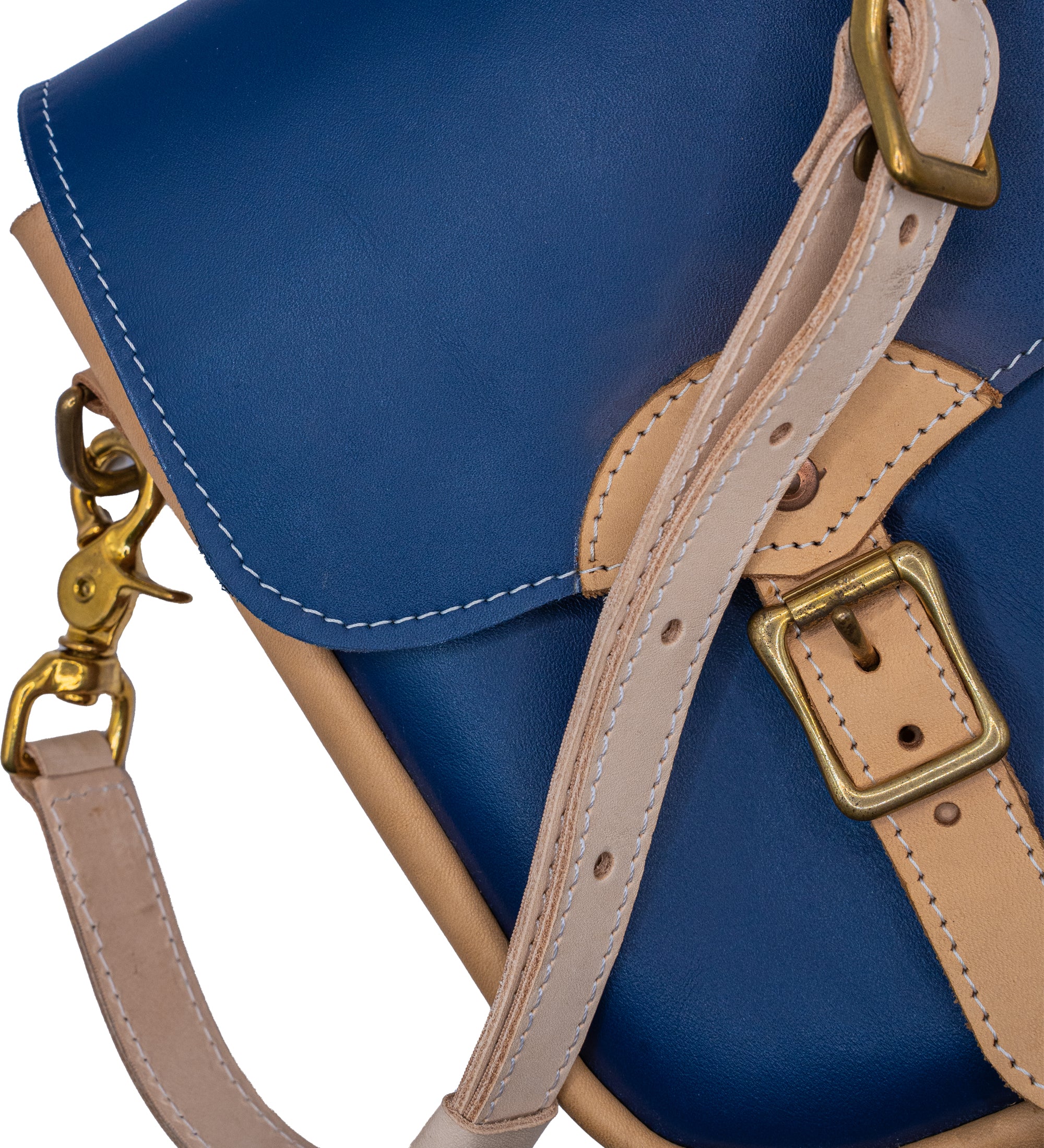 Handmade Leather Crossbody Bag, Vegetable Tan