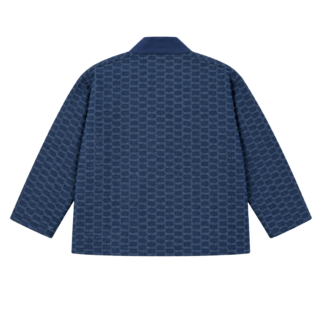 Indigo Denim Jacquard Noragi