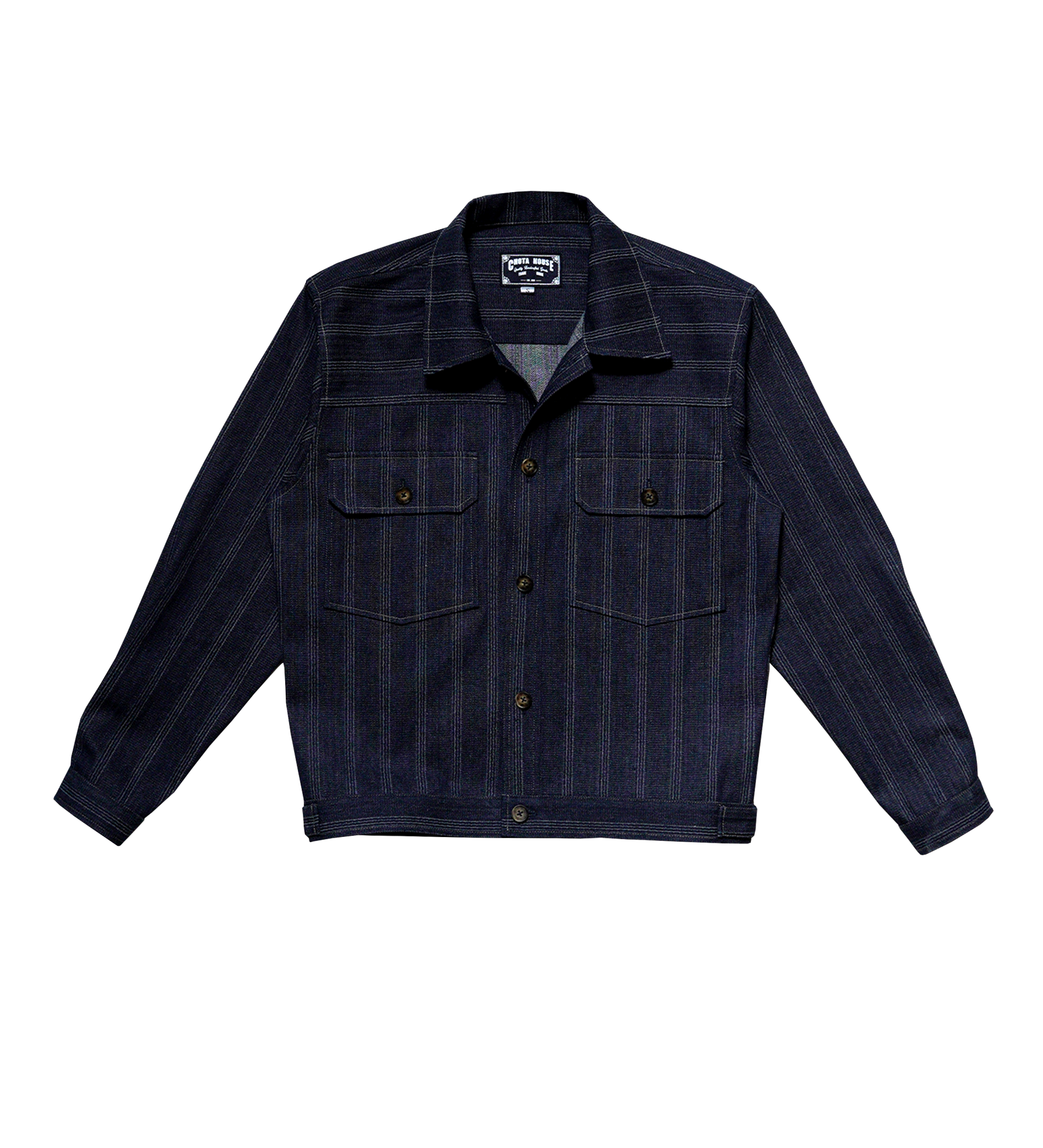 Kaito Striped Denim Jacket