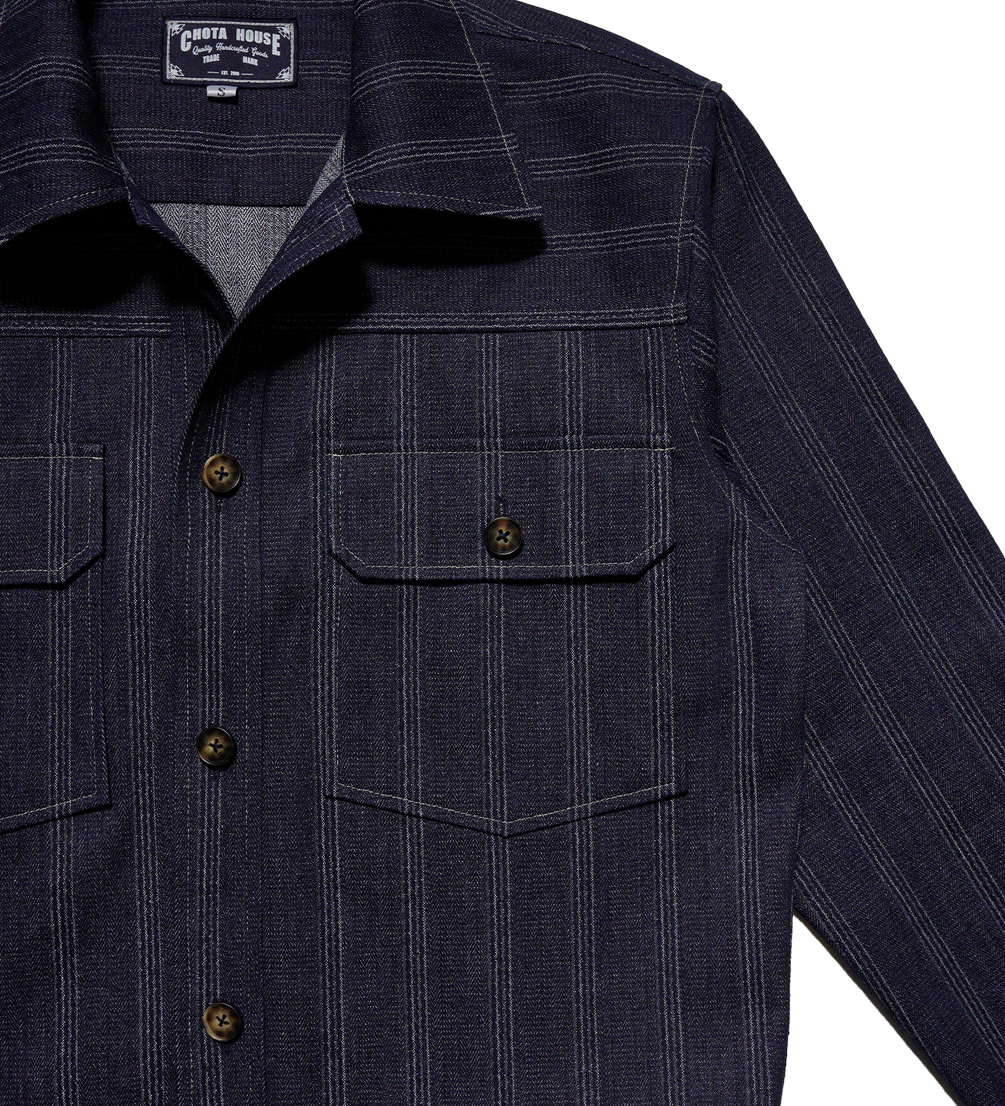 Kaito Striped Denim Jacket