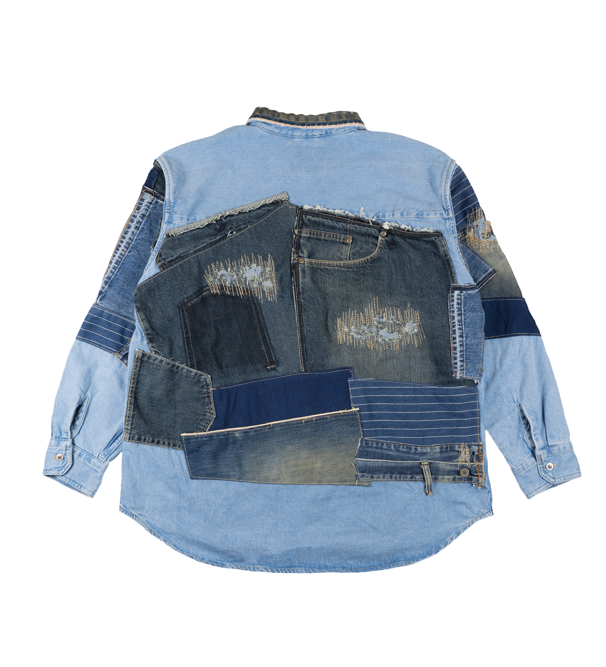 Chota Reworked Denim: SilverTab Oversized Shirt, Indigo - L