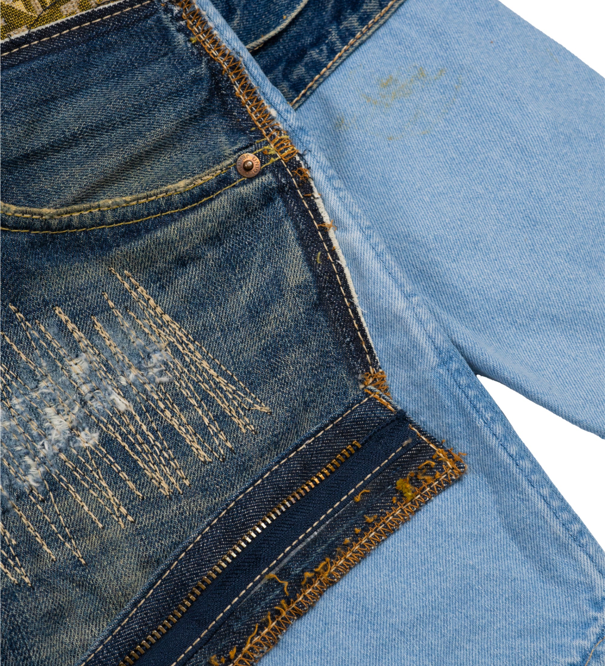Chota Reworked Denim: SilverTab Oversized Shirt, Tribal Indigo - M
