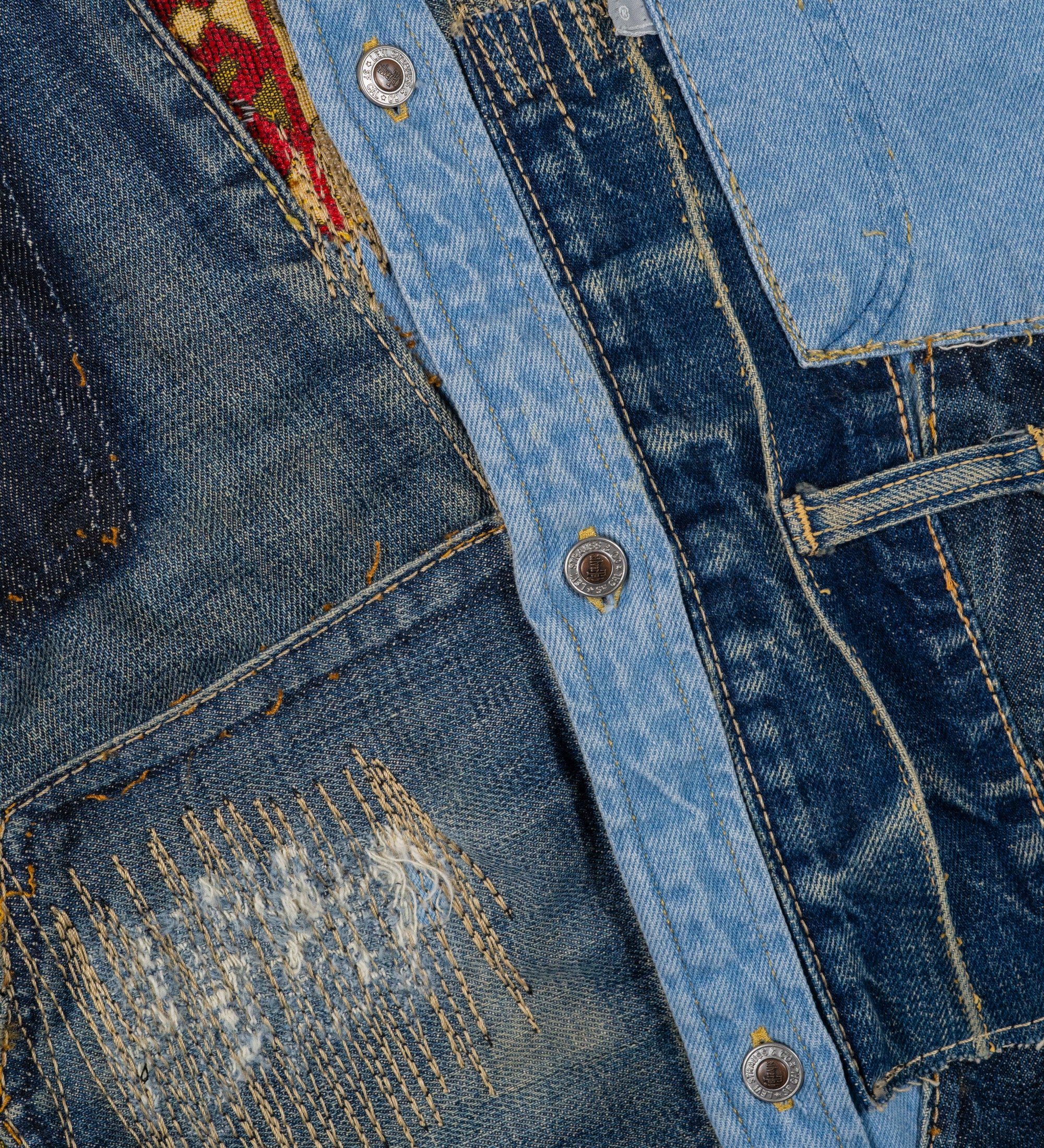 Chota Reworked Denim: SilverTab Oversized Shirt, Tribal Indigo - M