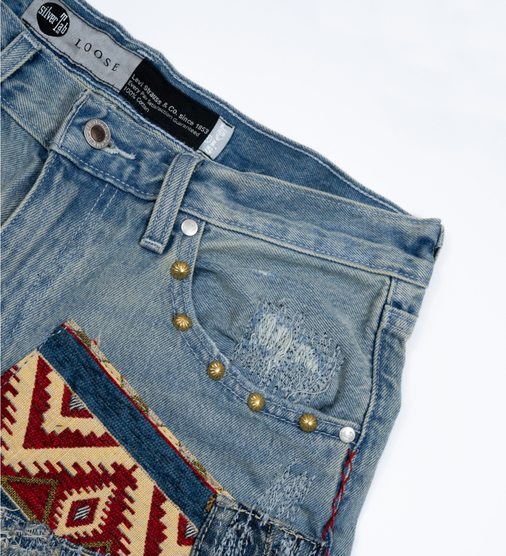 Chota Reworked Denim: SilverTab Shorts, Tribal Indigo - W30