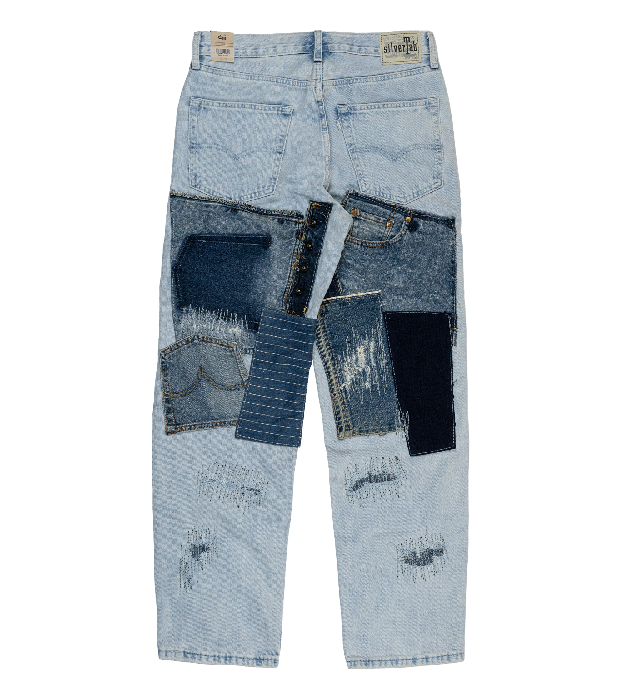 Chota Reworked Denim: SilverTab Jeans, Light Wash - W31