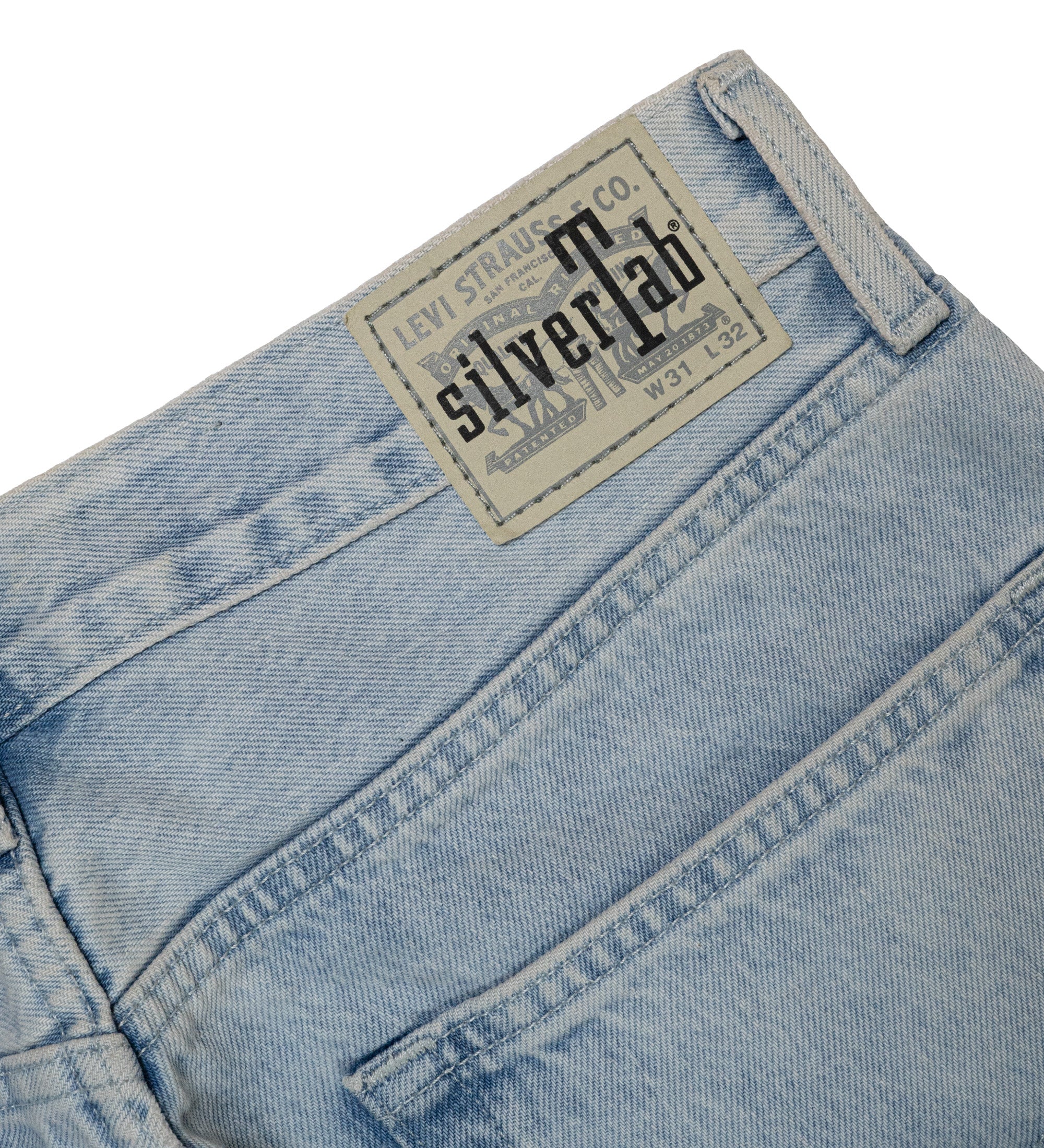 Chota Reworked Denim: SilverTab Jeans, Light Wash - W31