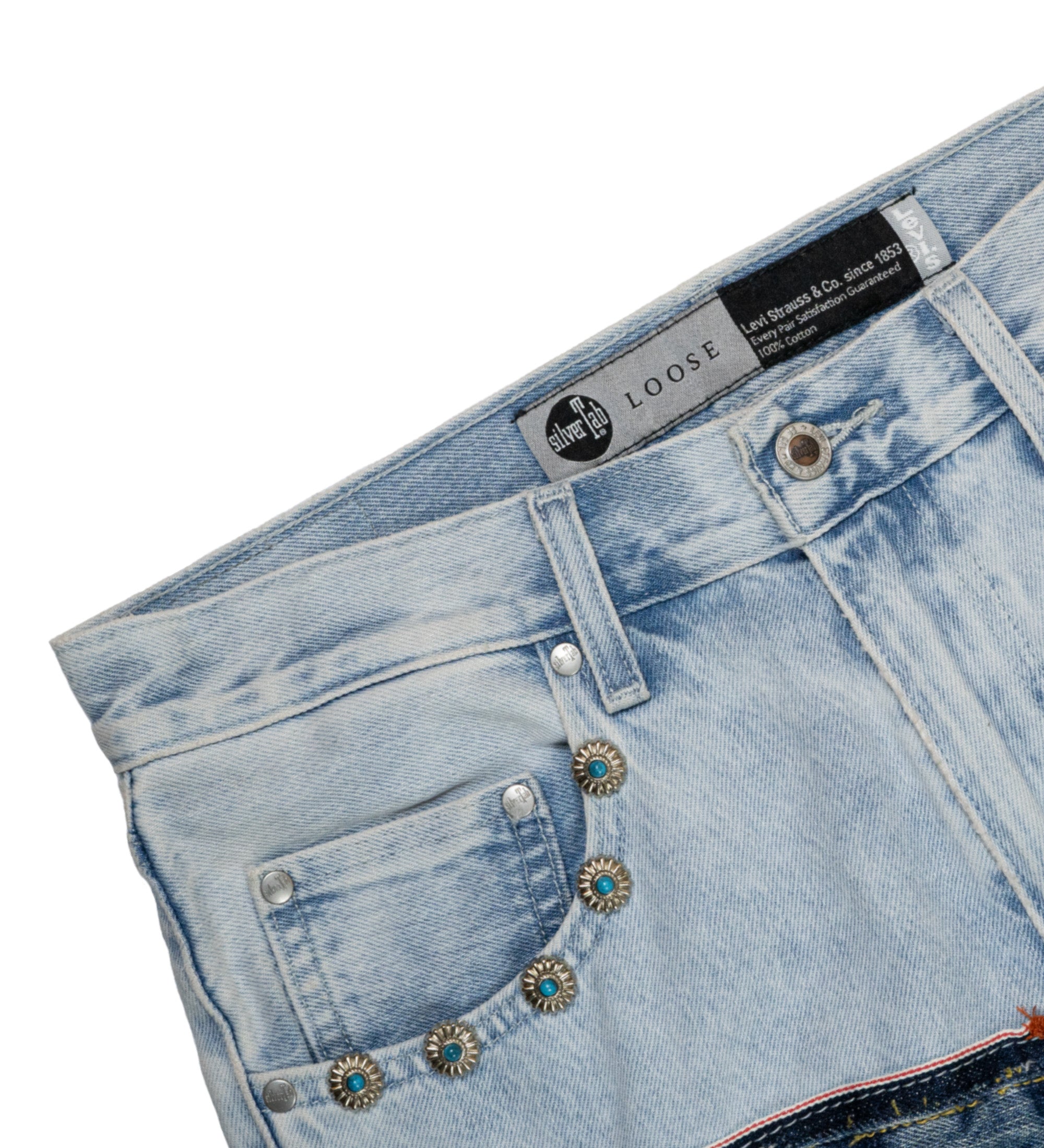 Chota Reworked Denim: SilverTab Jeans, Light Wash - W32