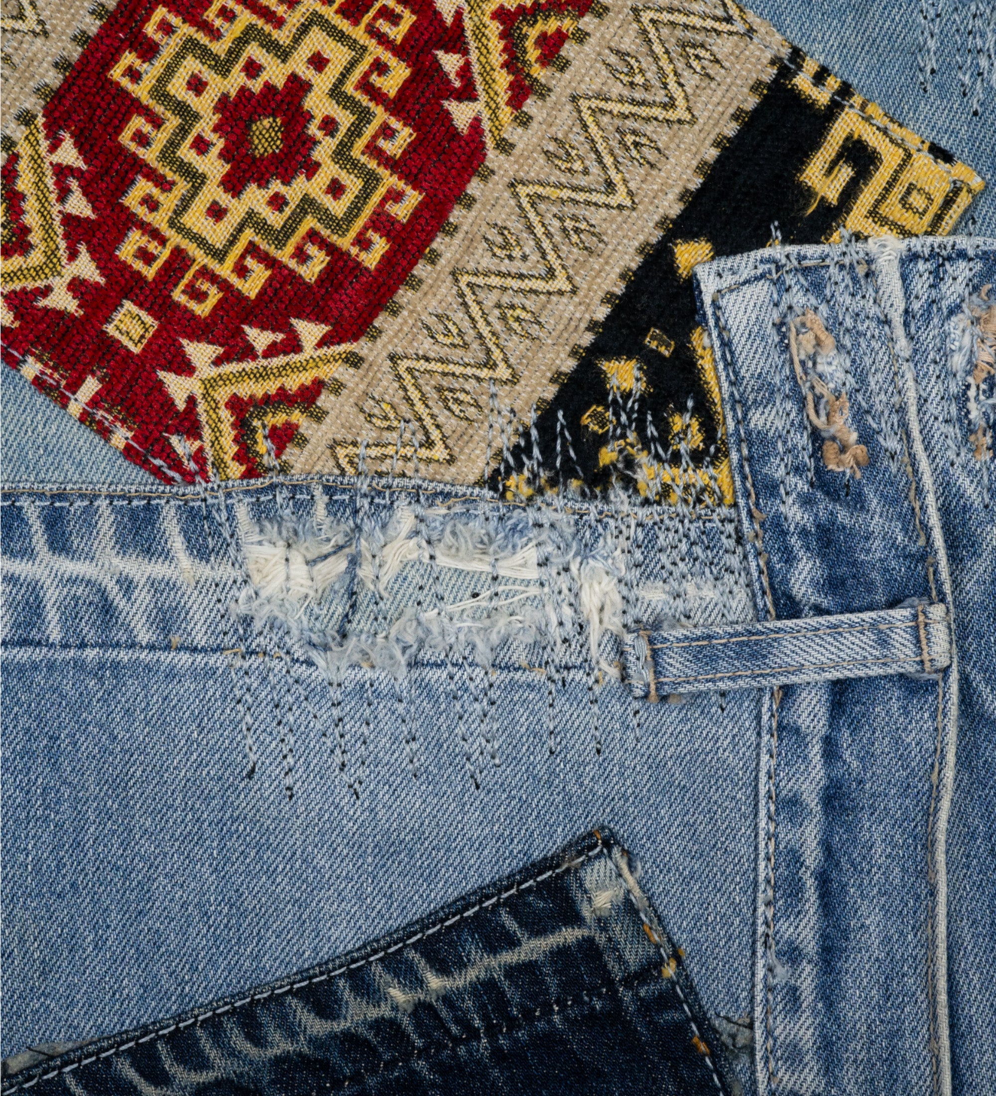 Chota Reworked Denim: SilverTab Shorts, Tribal Indigo - W32
