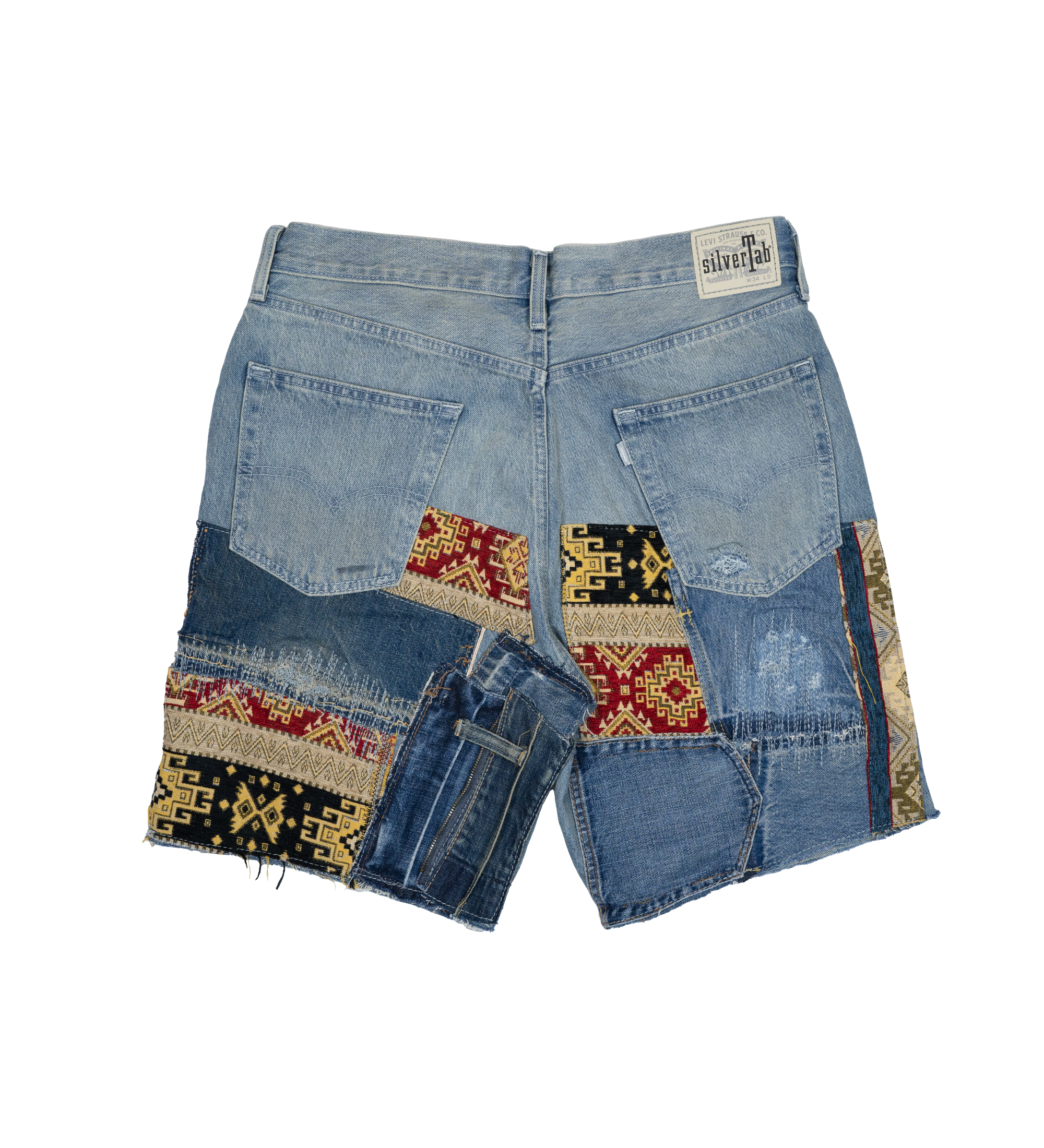 Chota Reworked Denim: SilverTab Shorts, Tribal Indigo - W34