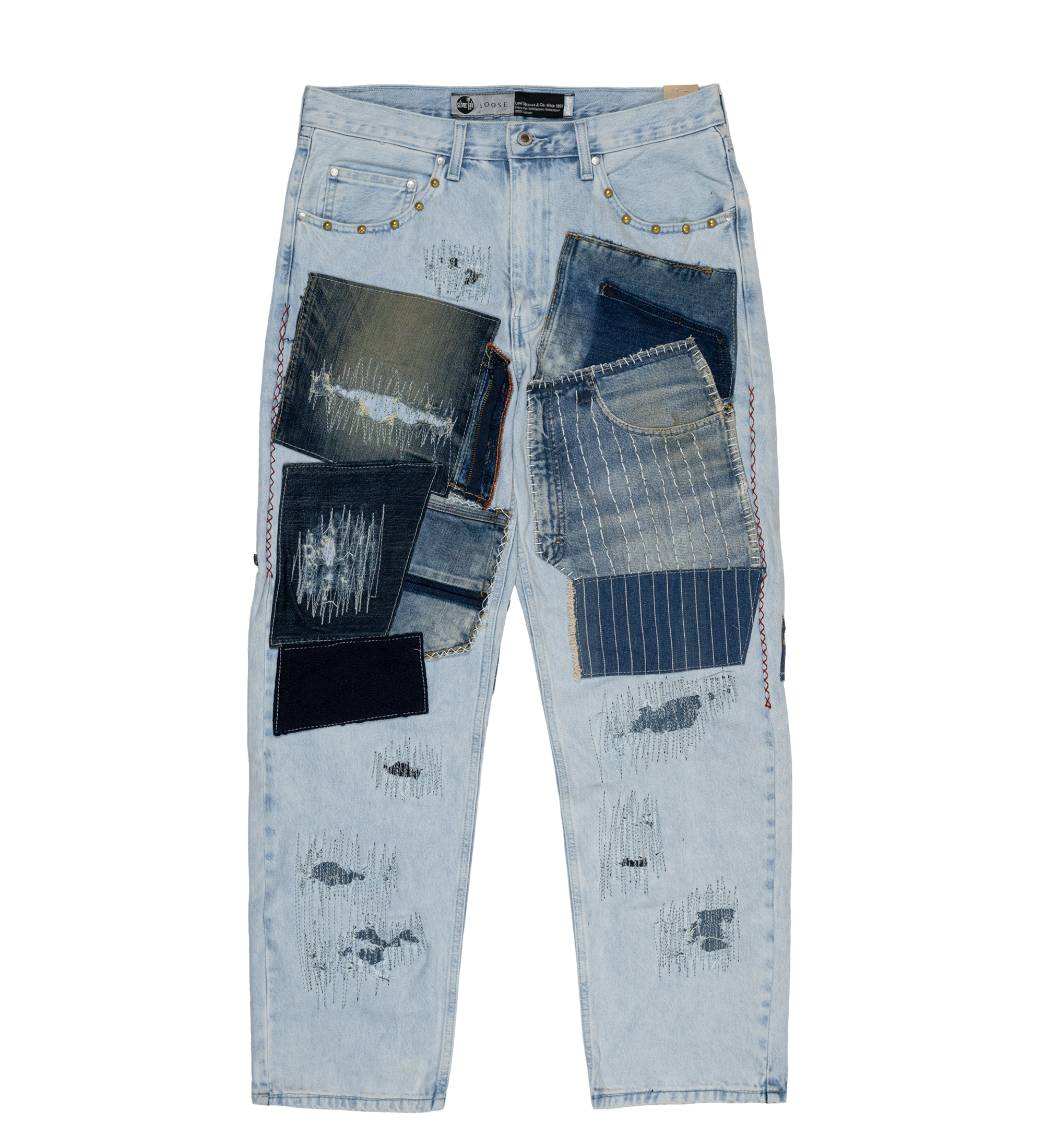 Chota Reworked Denim: SilverTab Jeans, Light Wash - W34