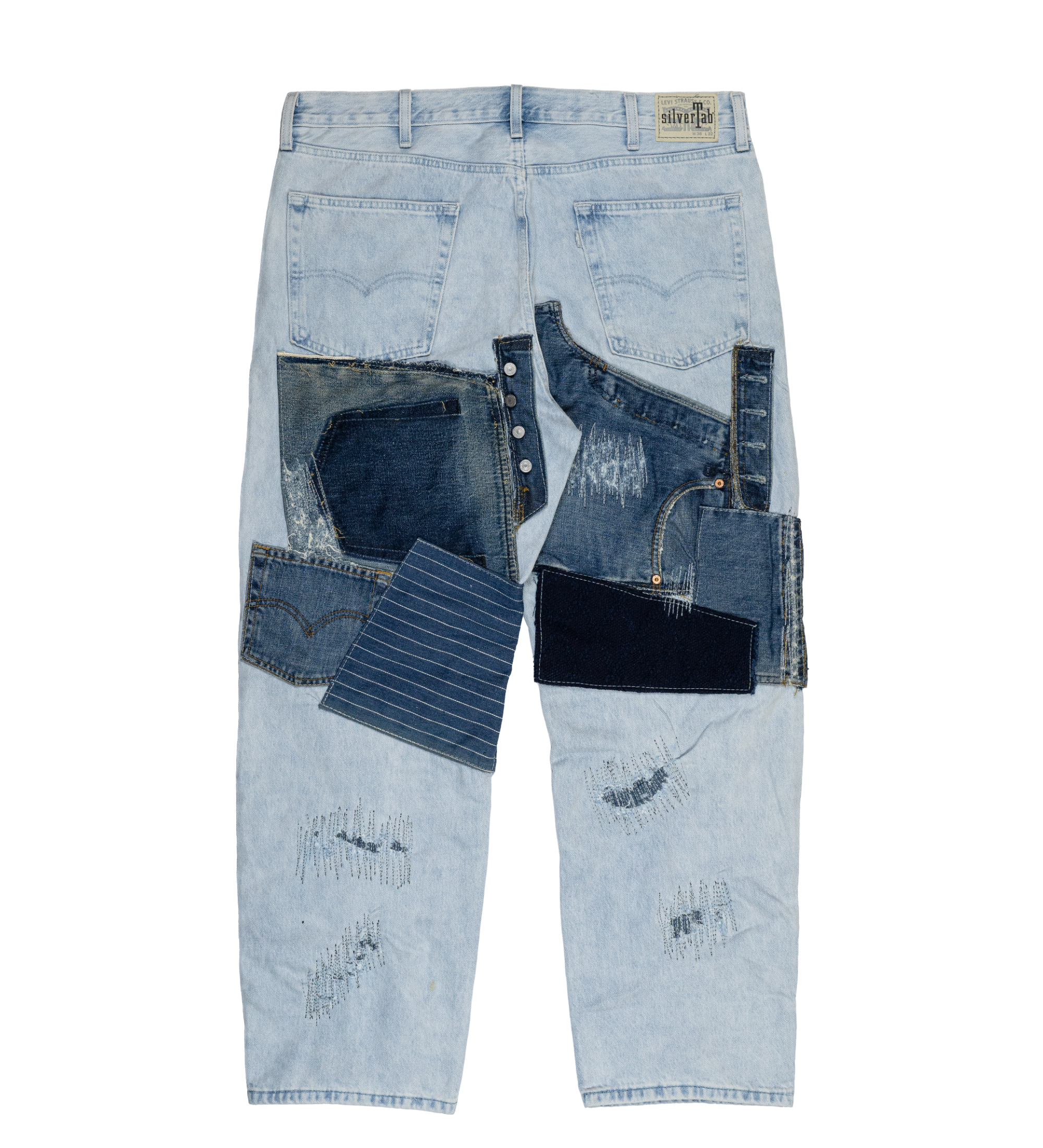 Chota Reworked Denim: SilverTab Jeans, Light Wash - W38