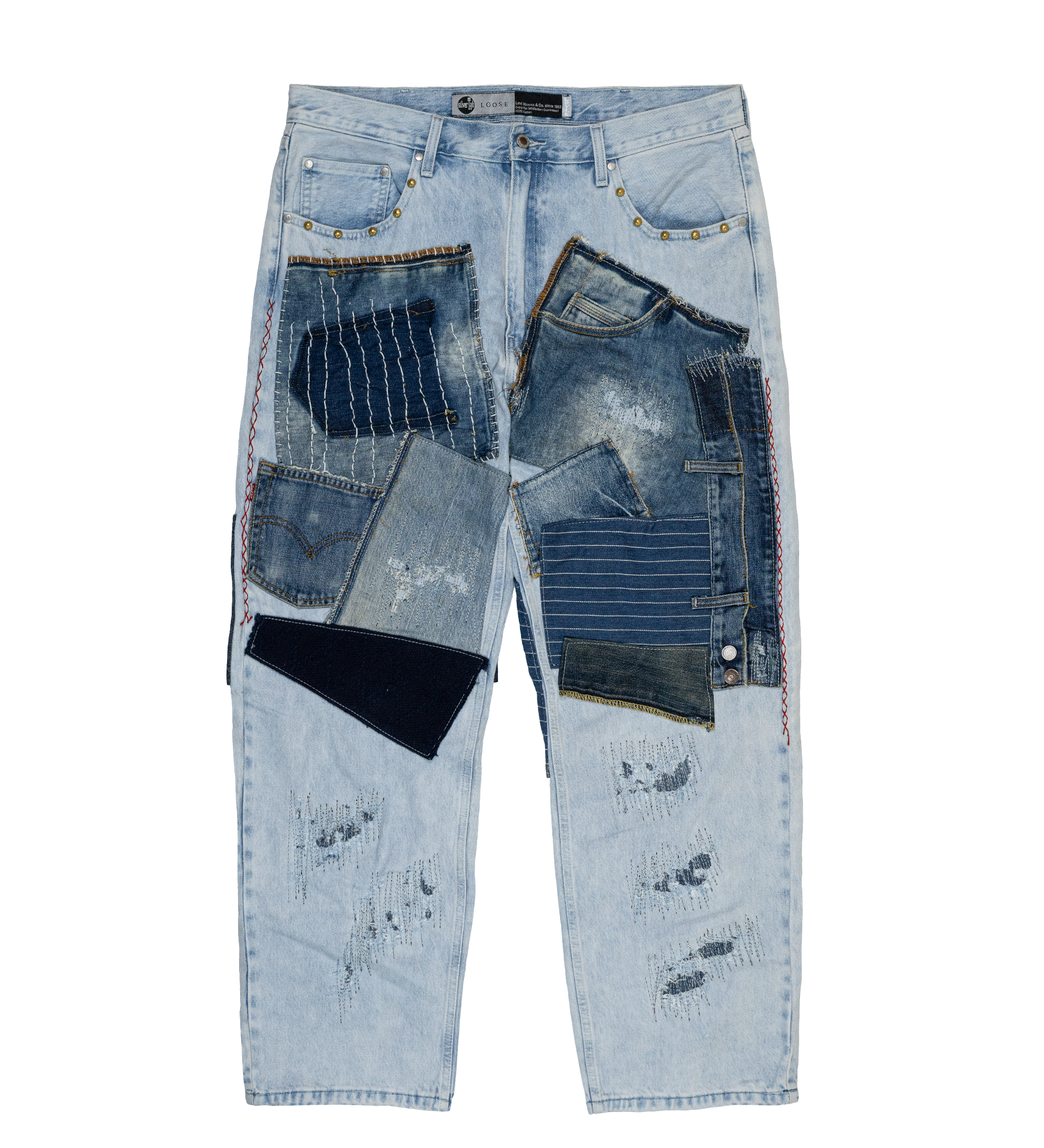 Chota Reworked Denim: SilverTab Jeans, Light Wash - W38