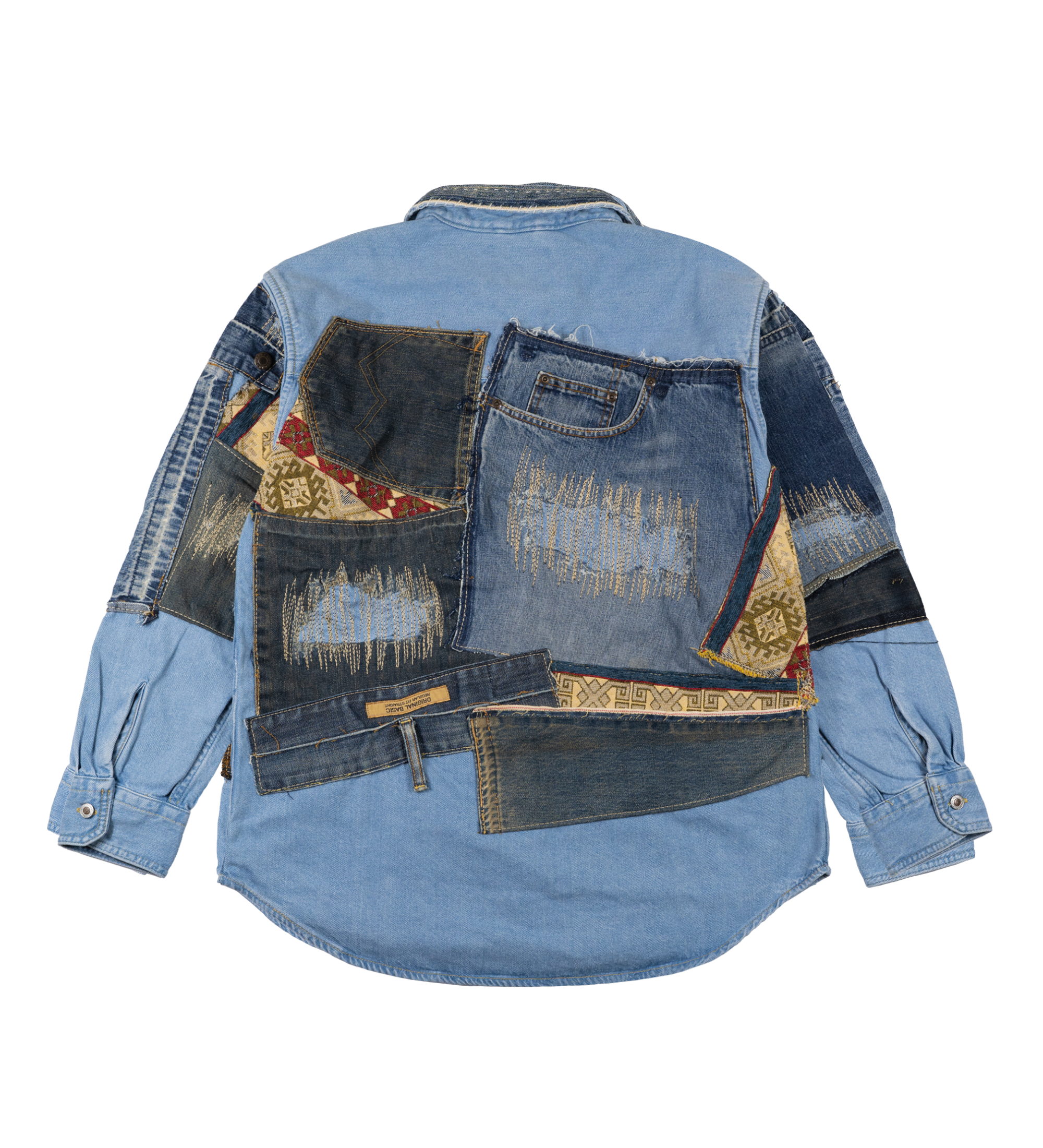 Chota Reworked Denim: SilverTab Oversized Shirt, Tribal Indigo - XS