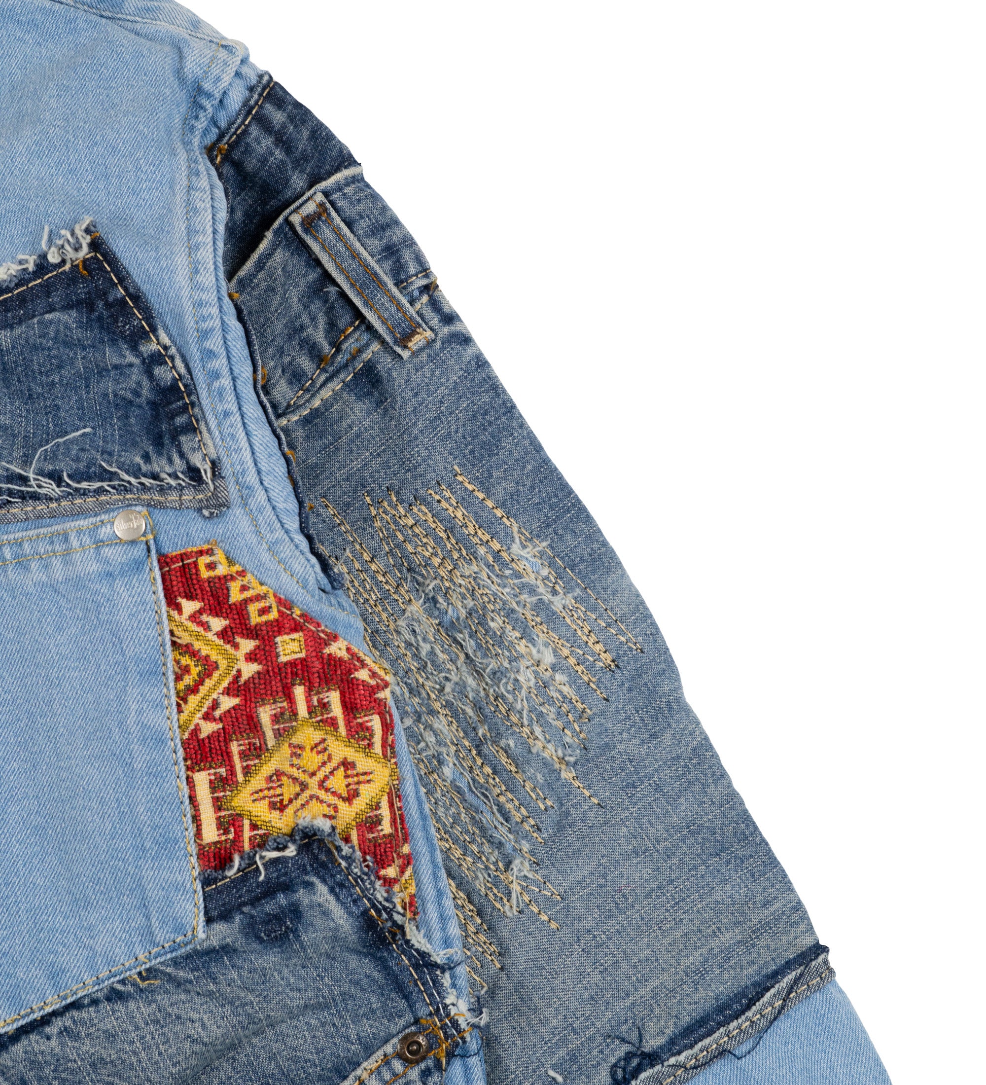 Chota Reworked Denim: SilverTab Oversized Shirt, Tribal Indigo - XS