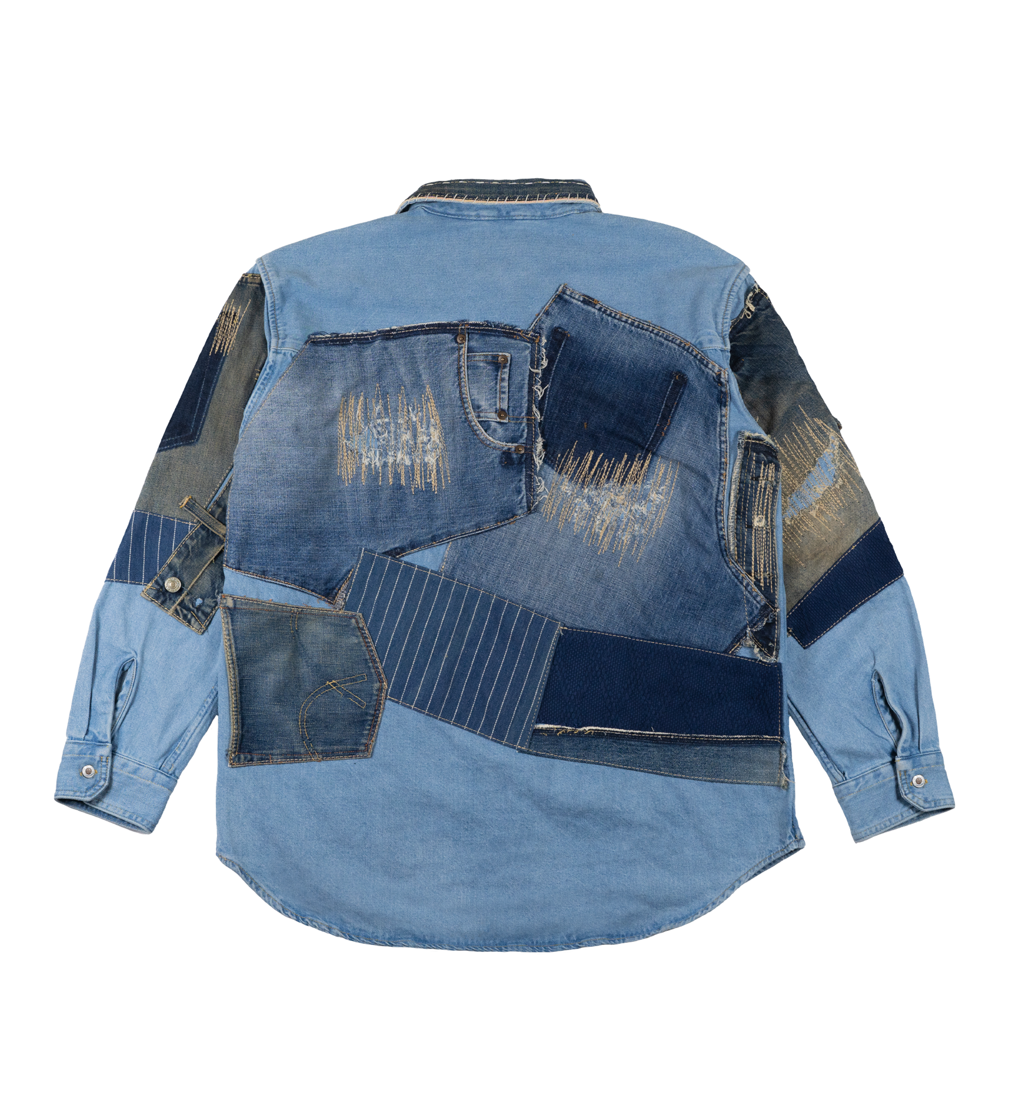 Chota Reworked Denim: SilverTab Oversized Shirt, Indigo - M