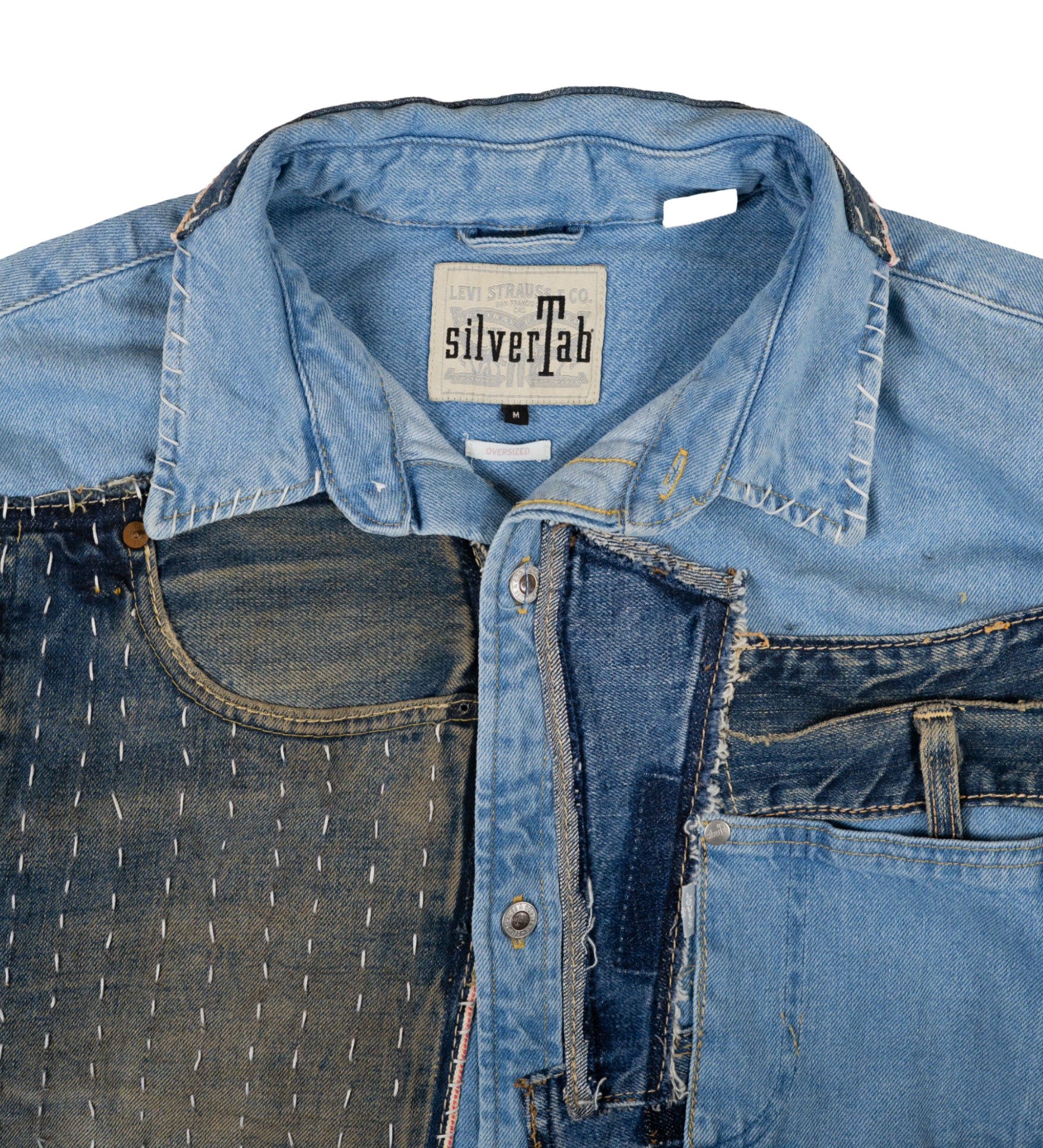 Chota Reworked Denim: SilverTab Oversized Shirt, Indigo - M