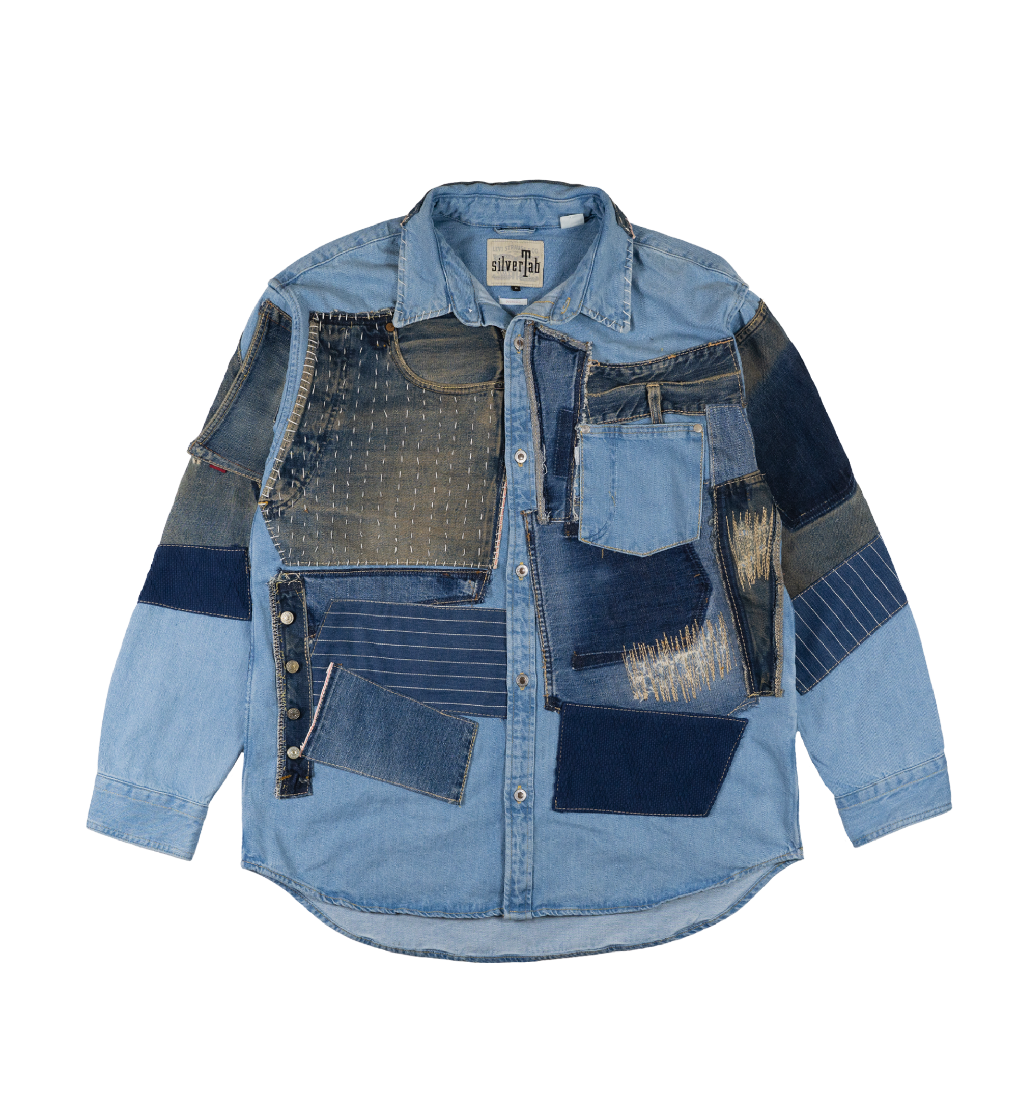 Chota Reworked Denim: SilverTab Oversized Shirt, Indigo - M