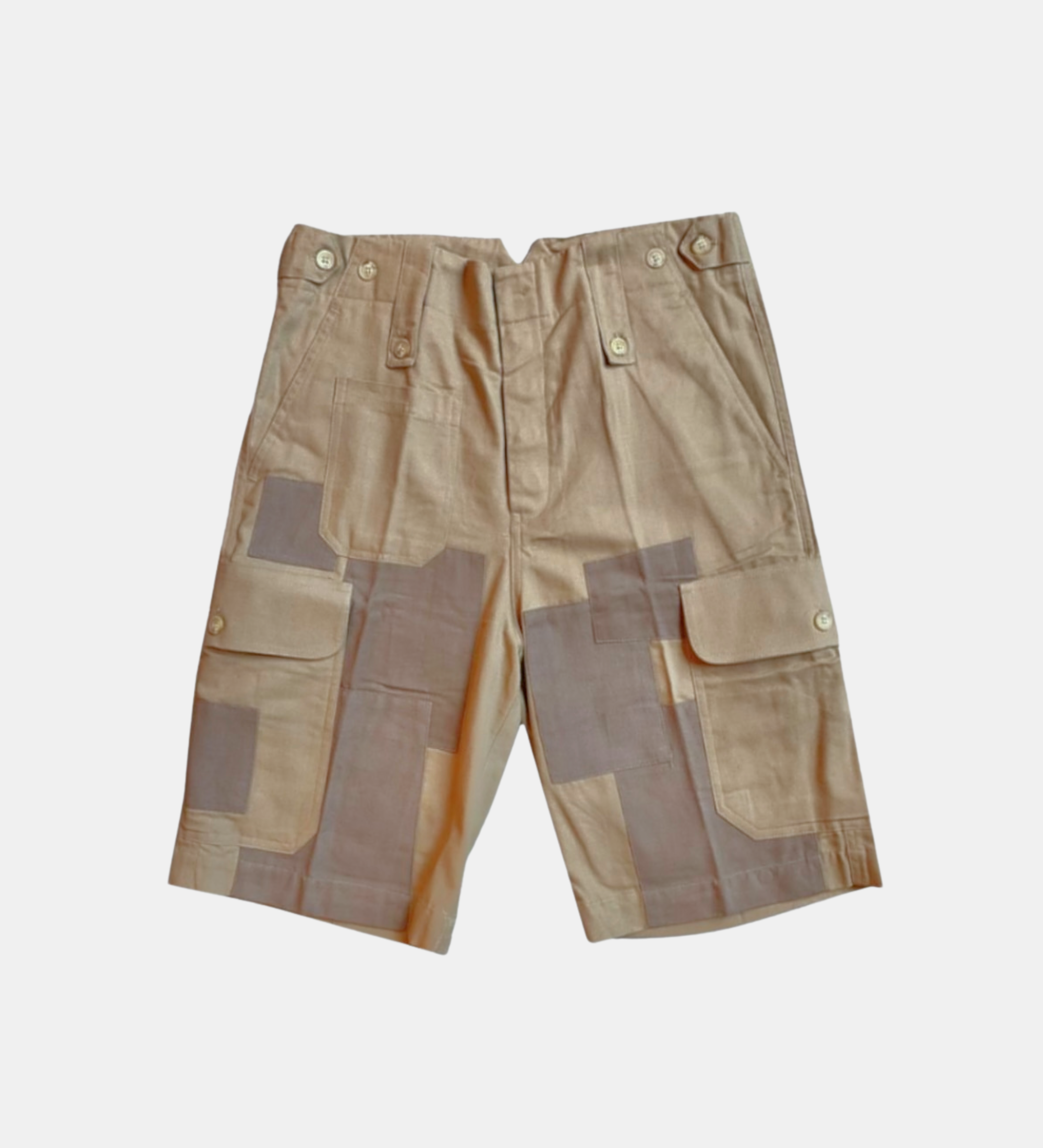 Military Patchwork Shorts