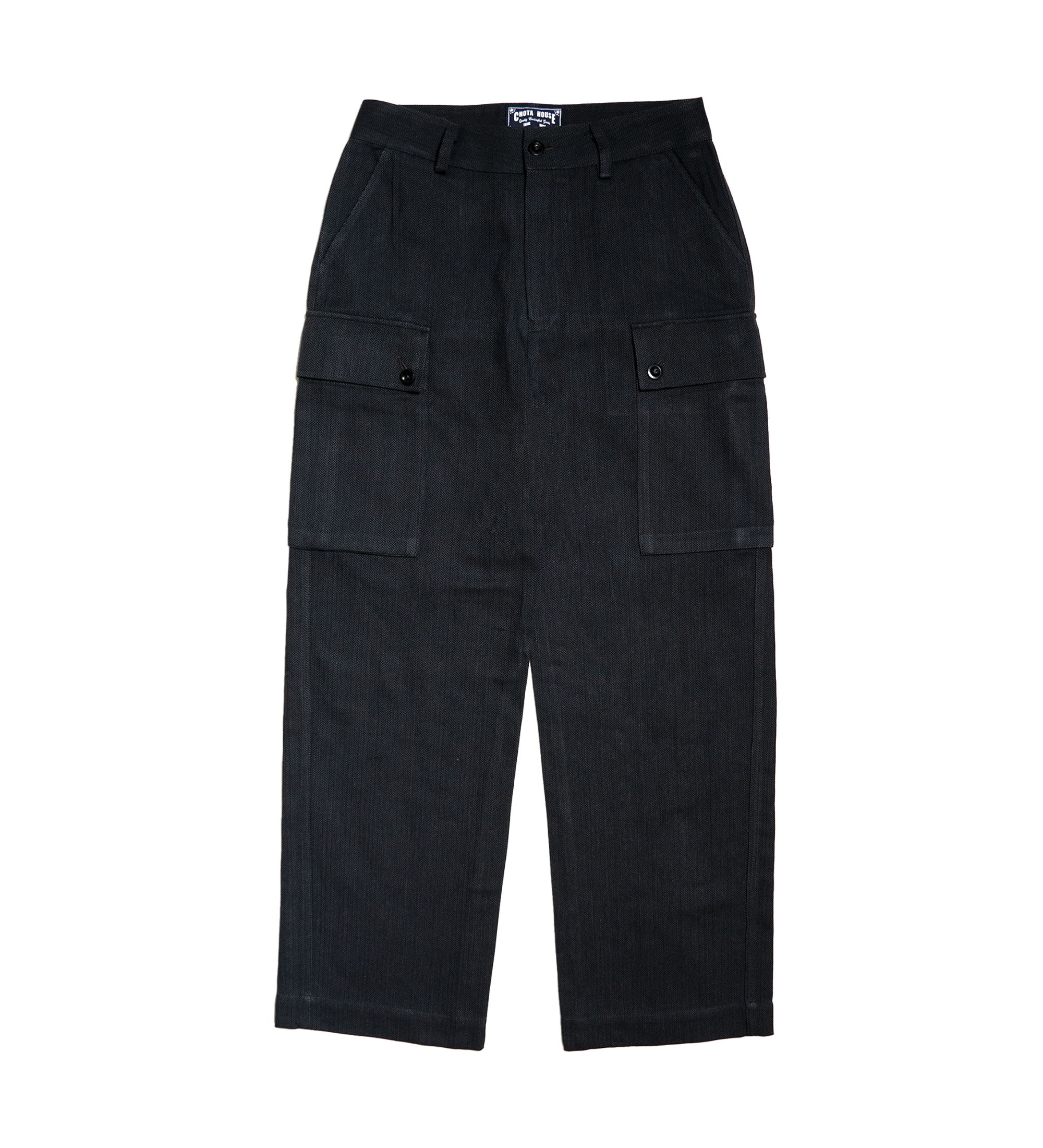 Monkey Pants (Black Herringbone)