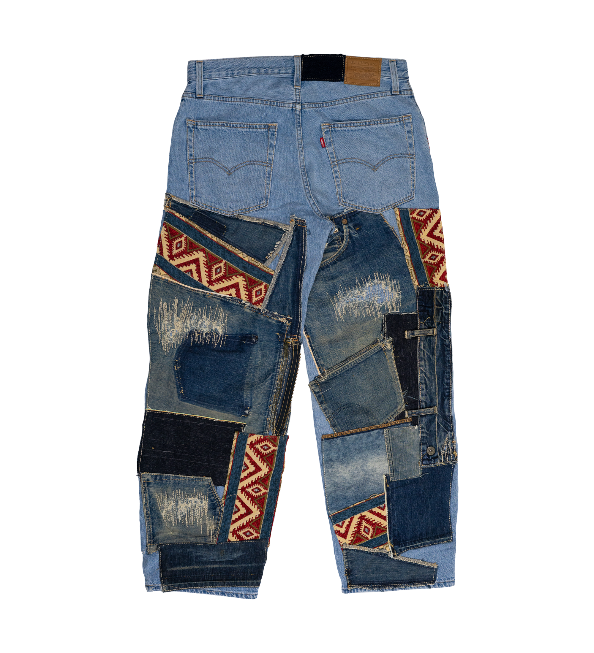Chota Reworked Denim: Baggy Dad Jeans 02, Tribal Indigo - W29