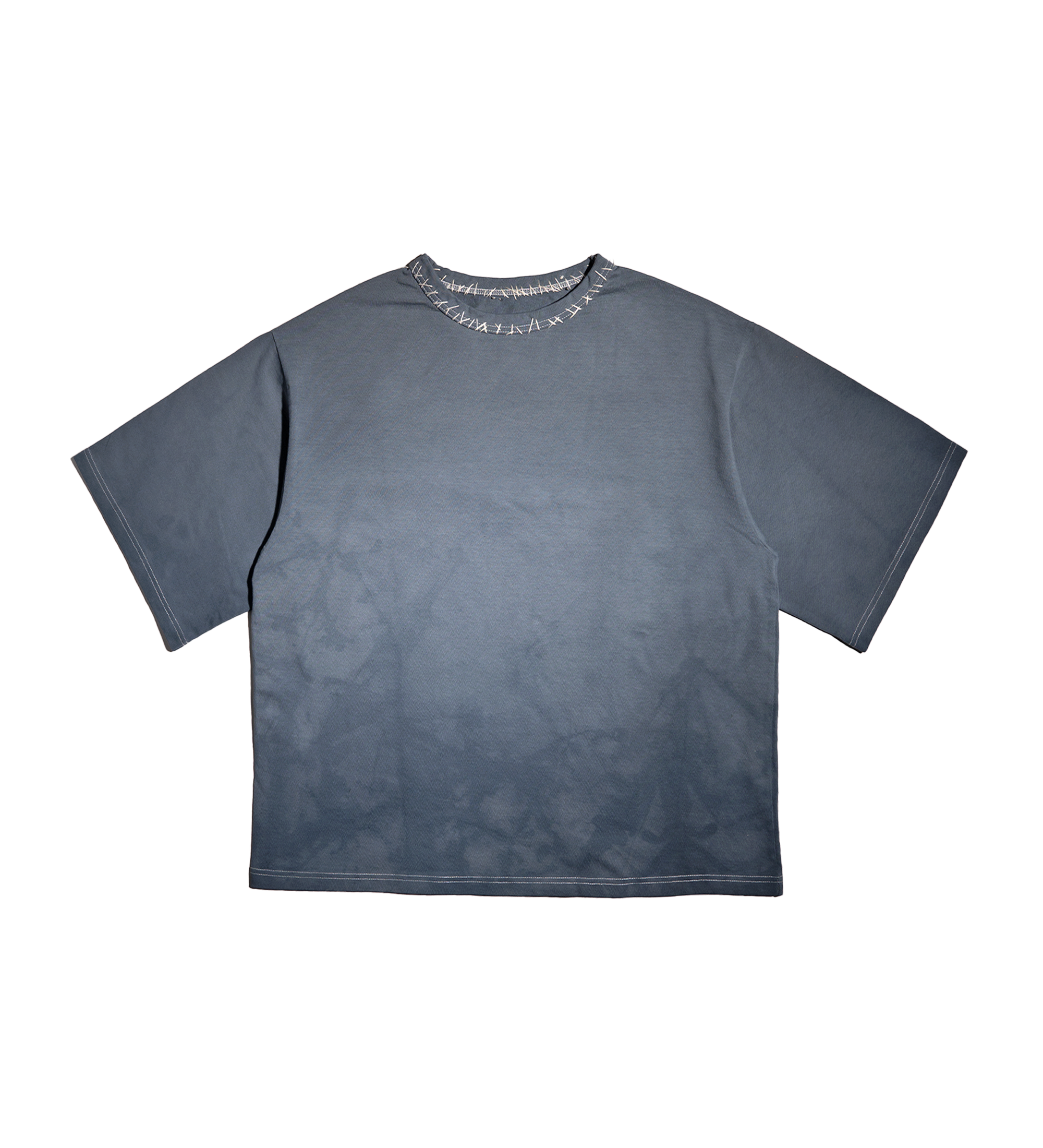 Indigo Collar Stitch Tee