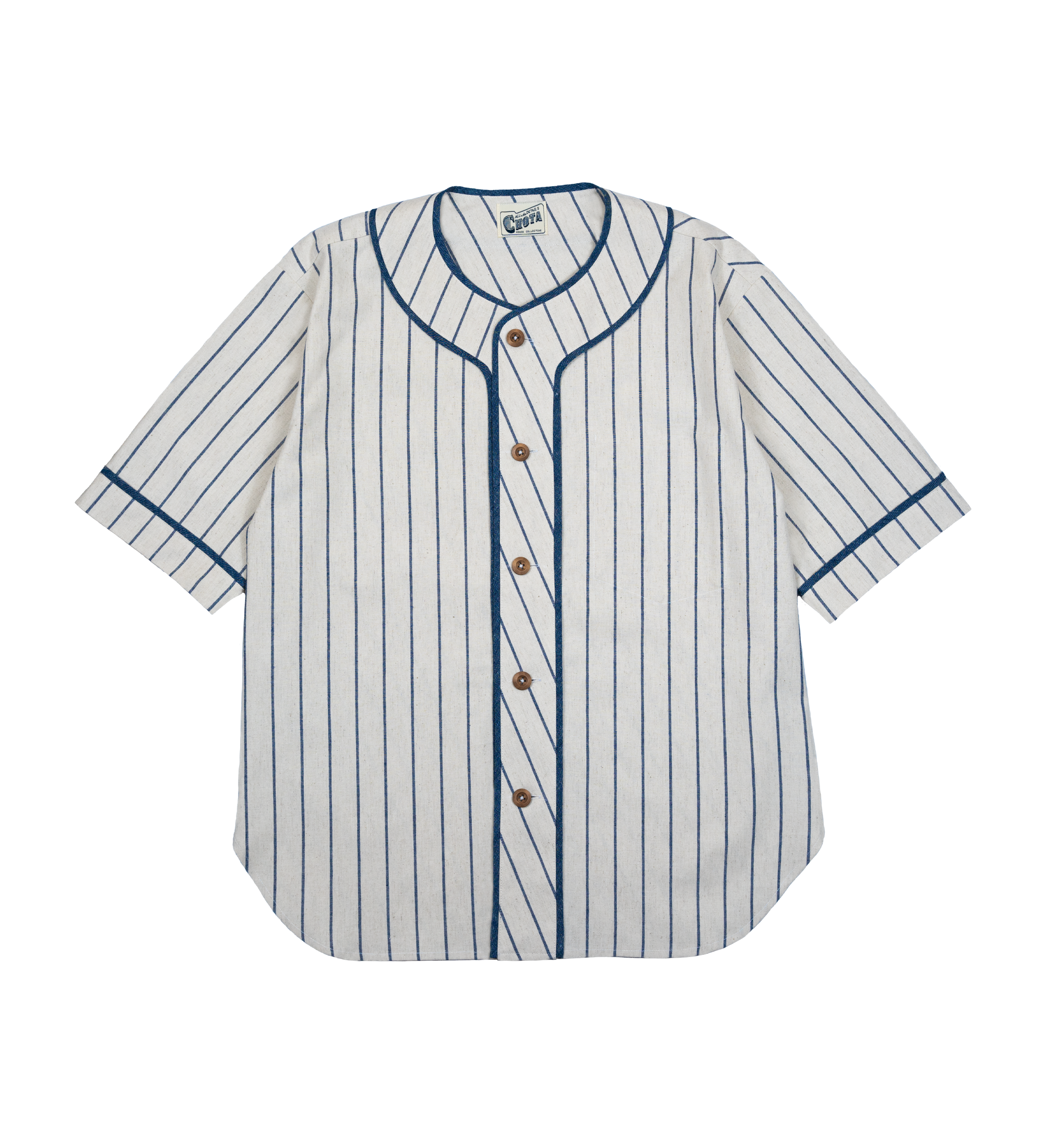 World Heritage Baseball Shirt (Blue Stripes)