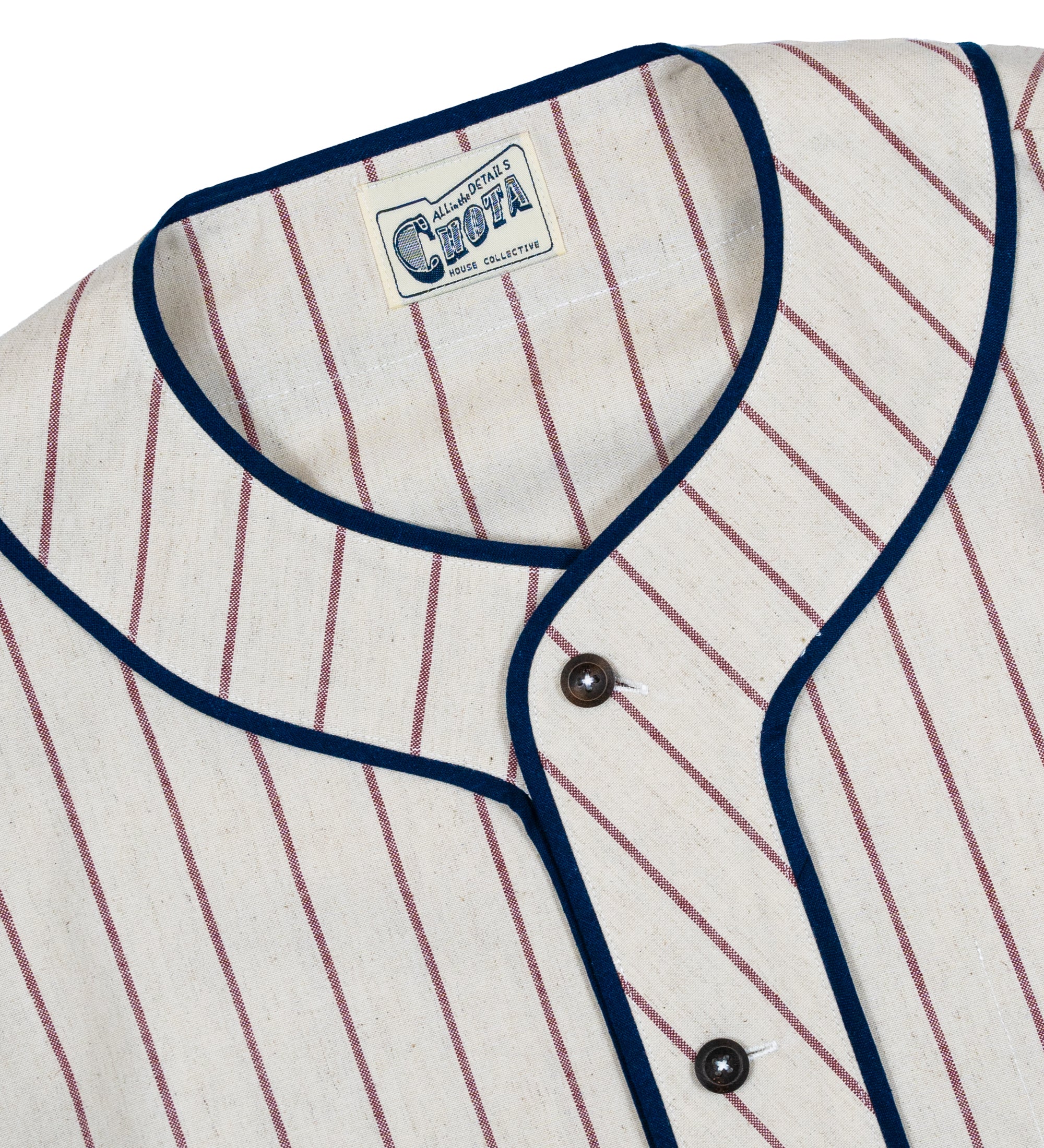 World Heritage Baseball Shirt (Pink Stripes)