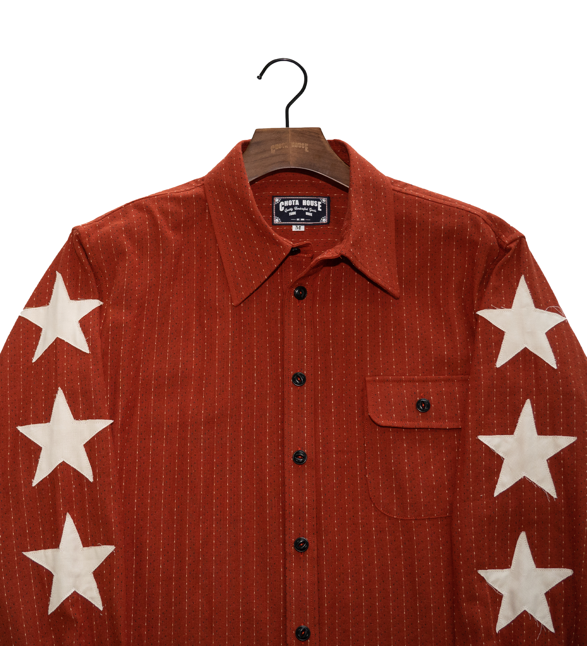 Sashiko Star Patch Shirt