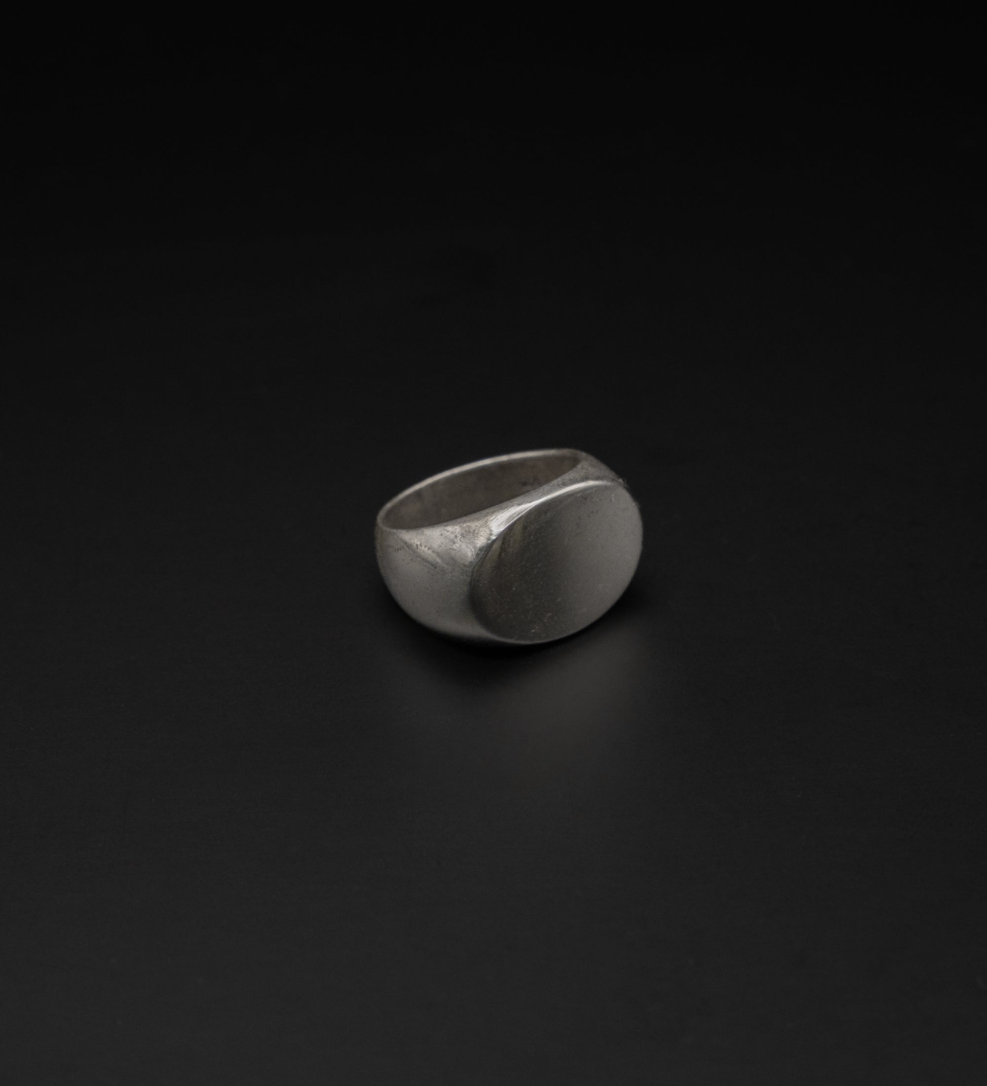 Oval Signet Ring, Sterling Silver