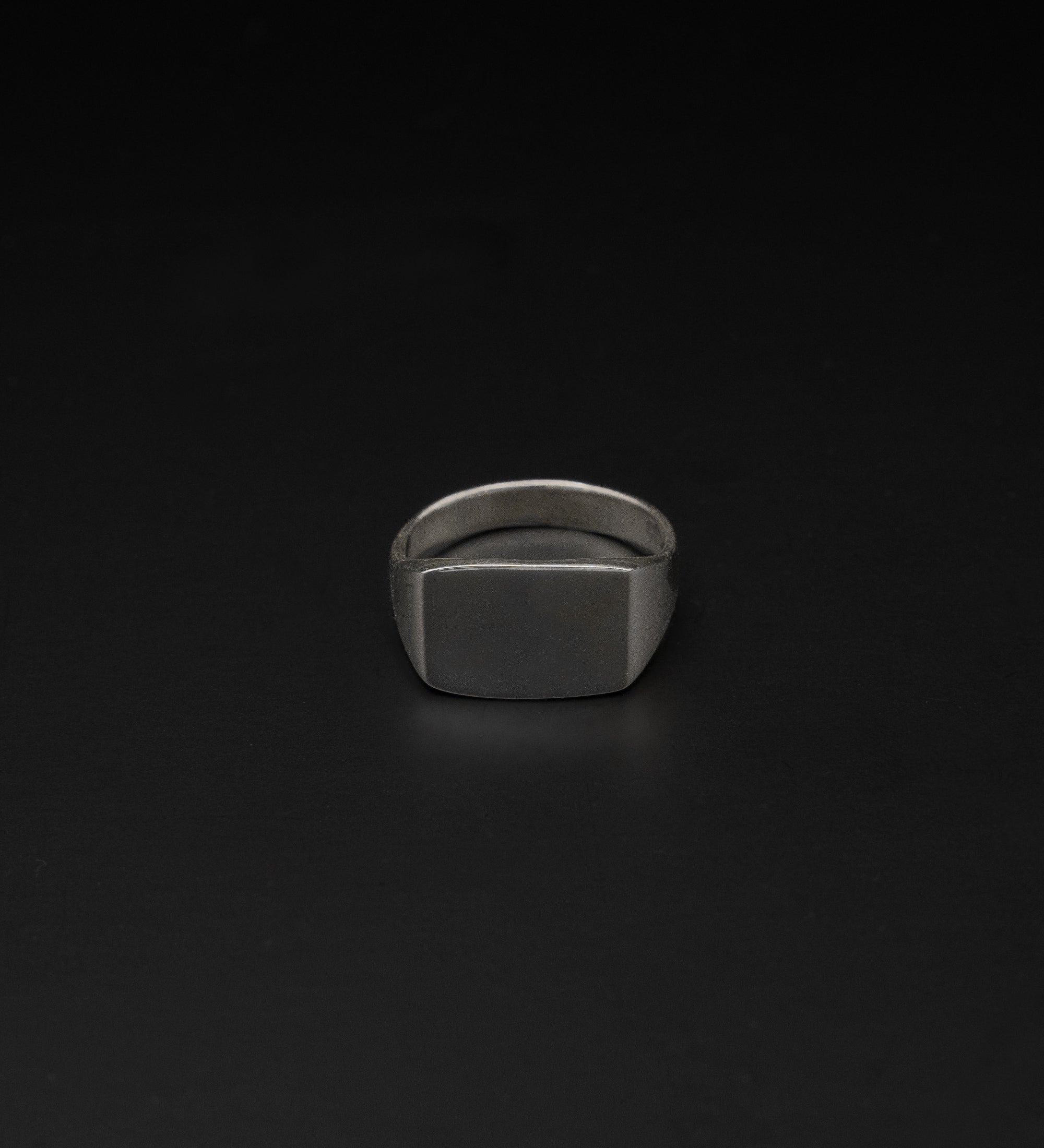 Rectangle Signet Ring, Sterling Silver