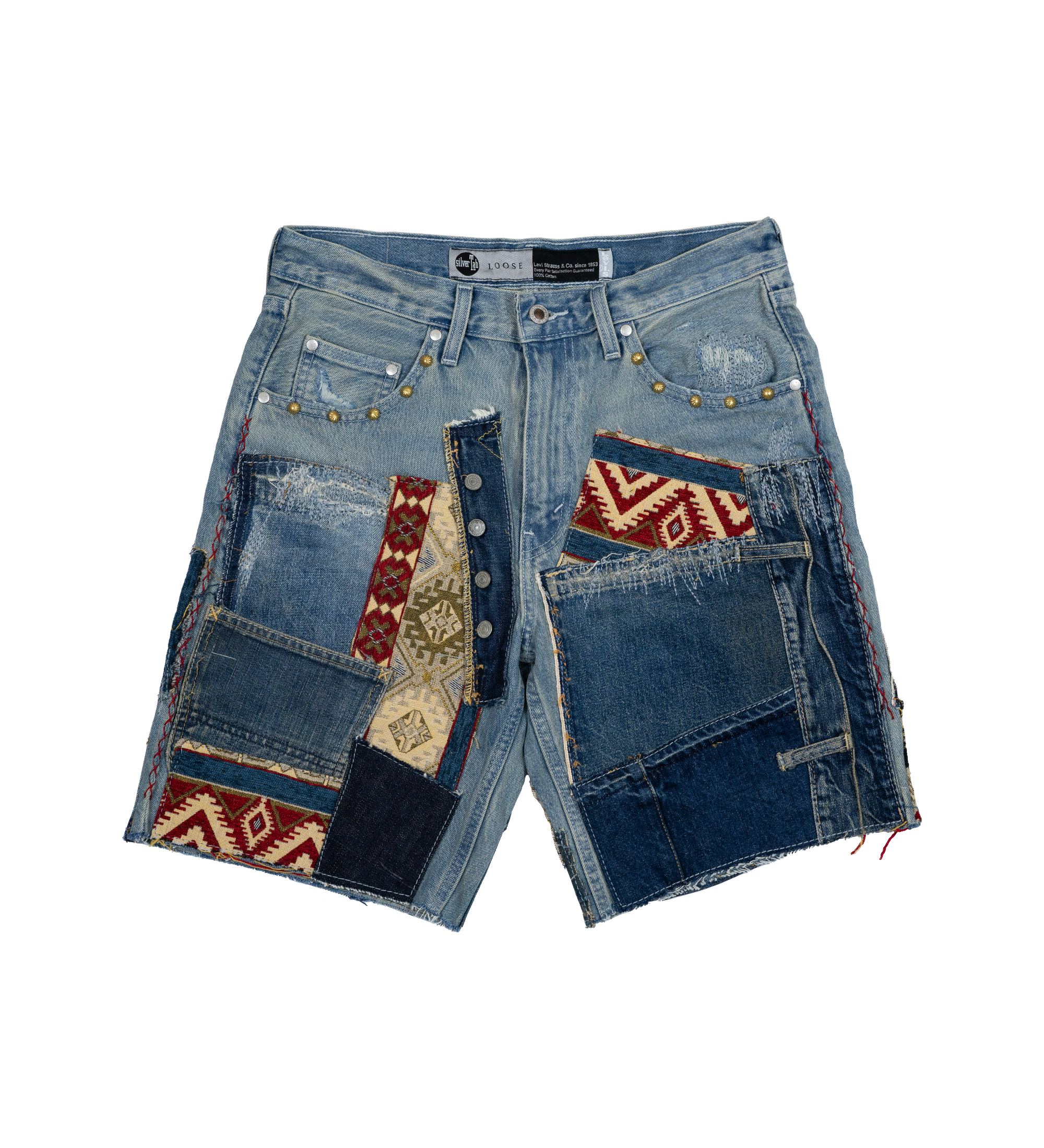 Chota Reworked Denim: SilverTab Shorts, Tribal Indigo - W30
