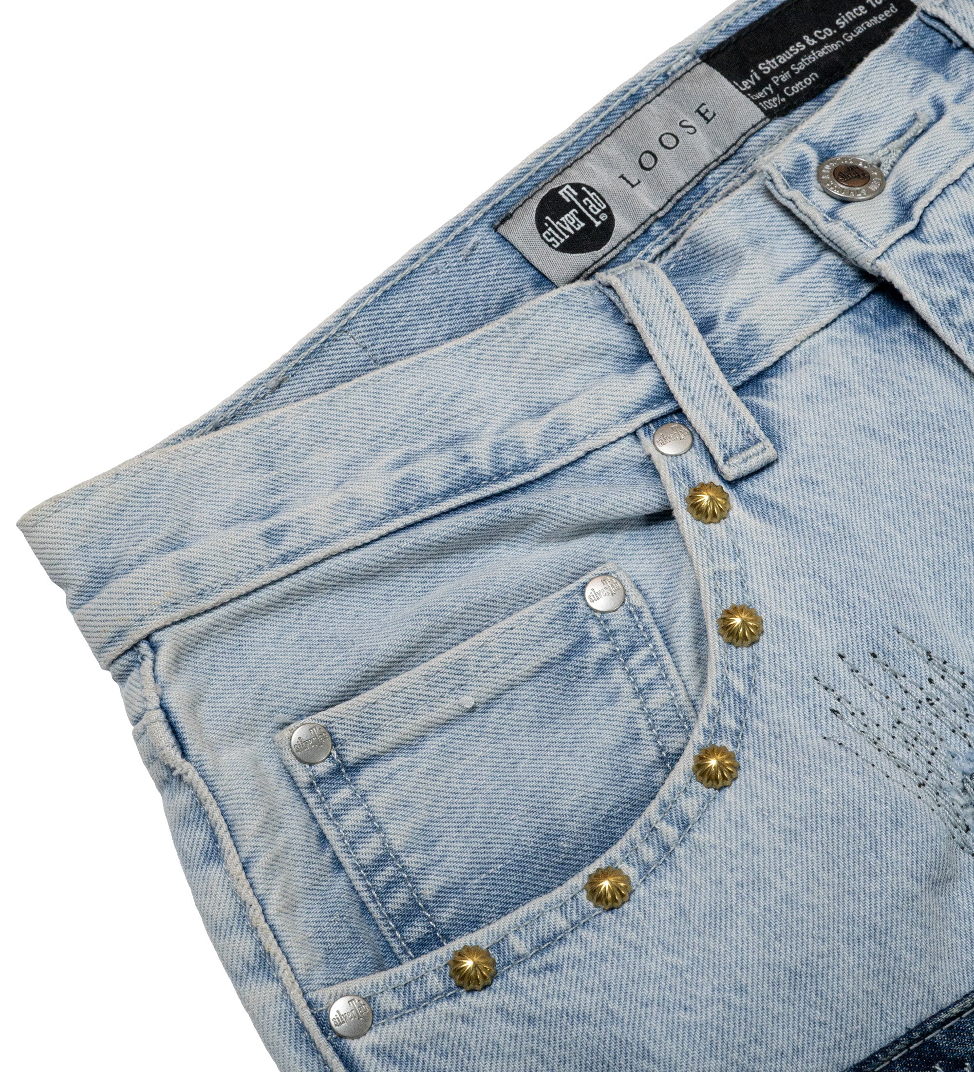 Chota Reworked Denim: SilverTab Jeans, Light Wash - W31