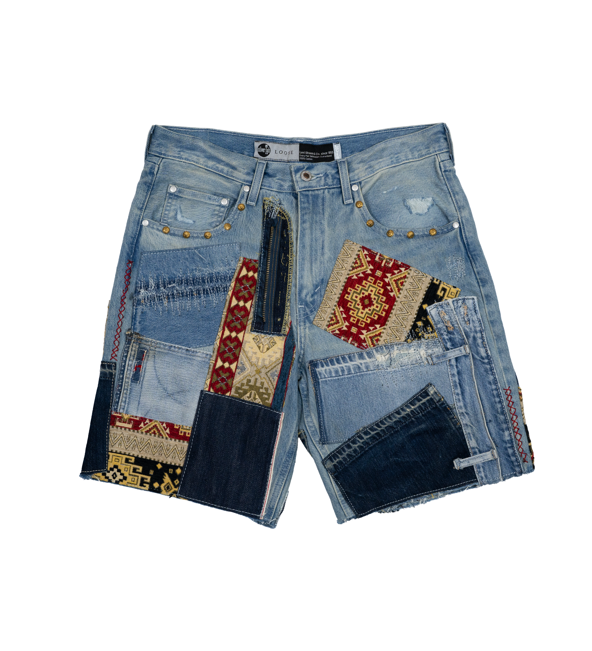 Chota Reworked Denim: SilverTab Shorts, Tribal Indigo - W32