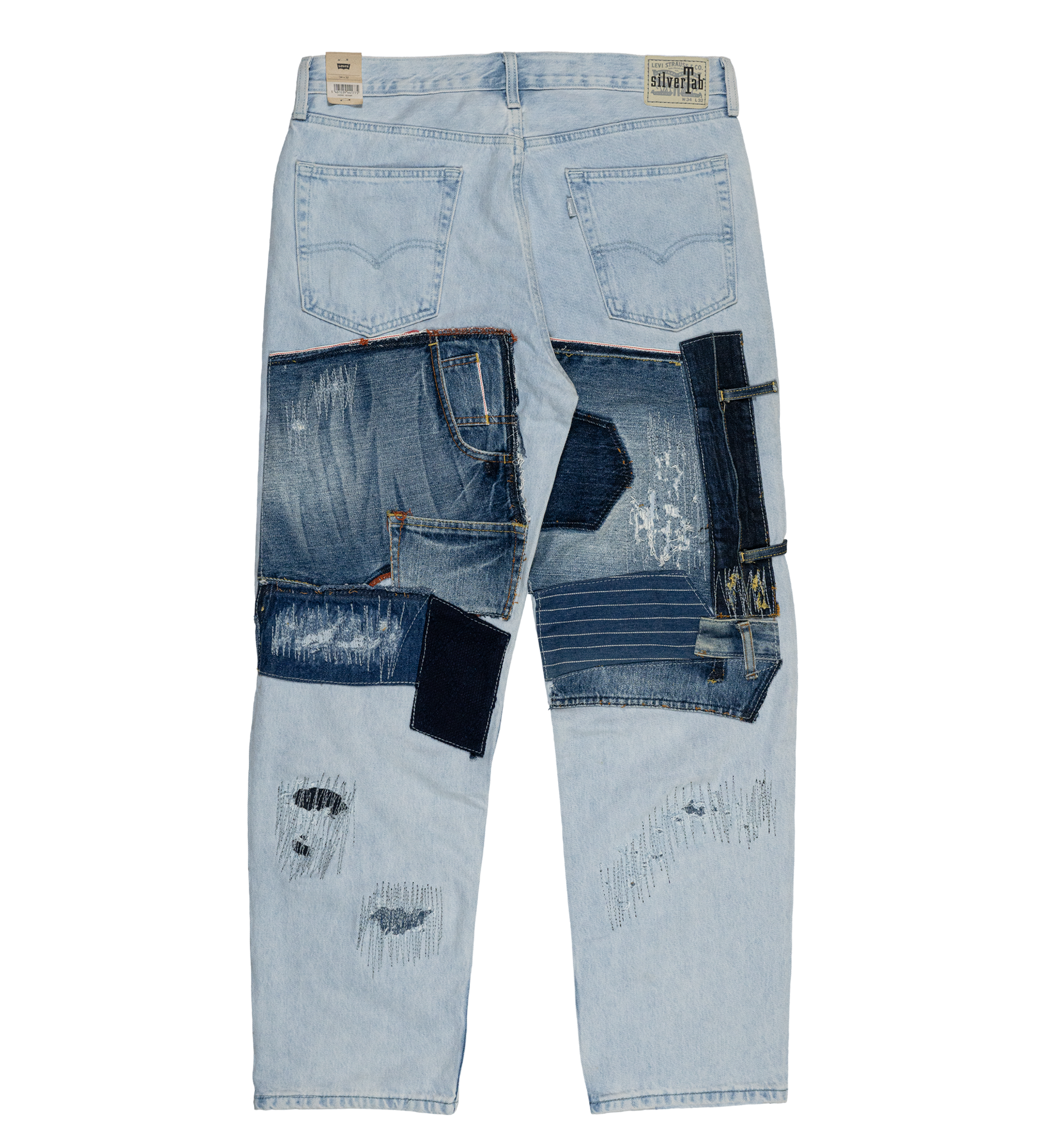 Chota Reworked Denim: SilverTab Jeans, Light Wash - W34
