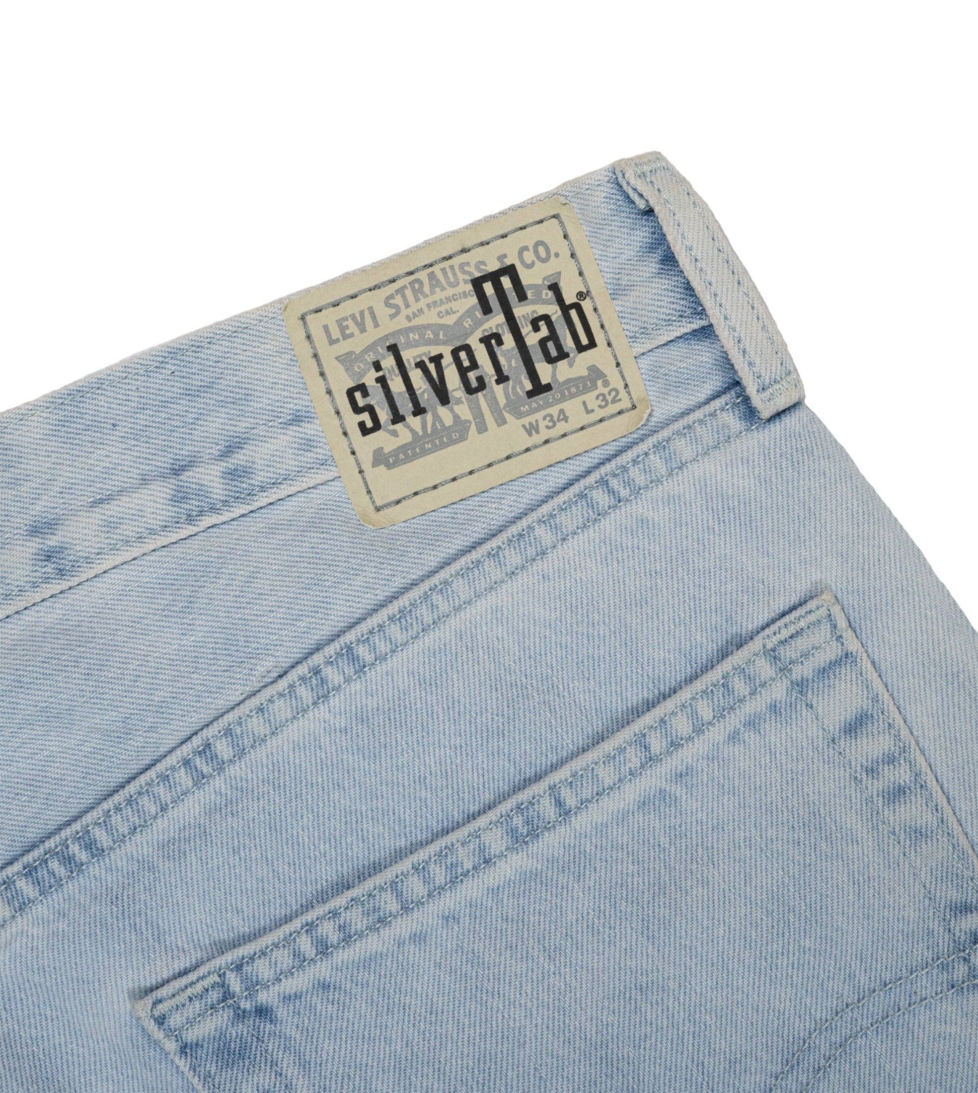 Chota Reworked Denim: SilverTab Jeans, Light Wash - W34