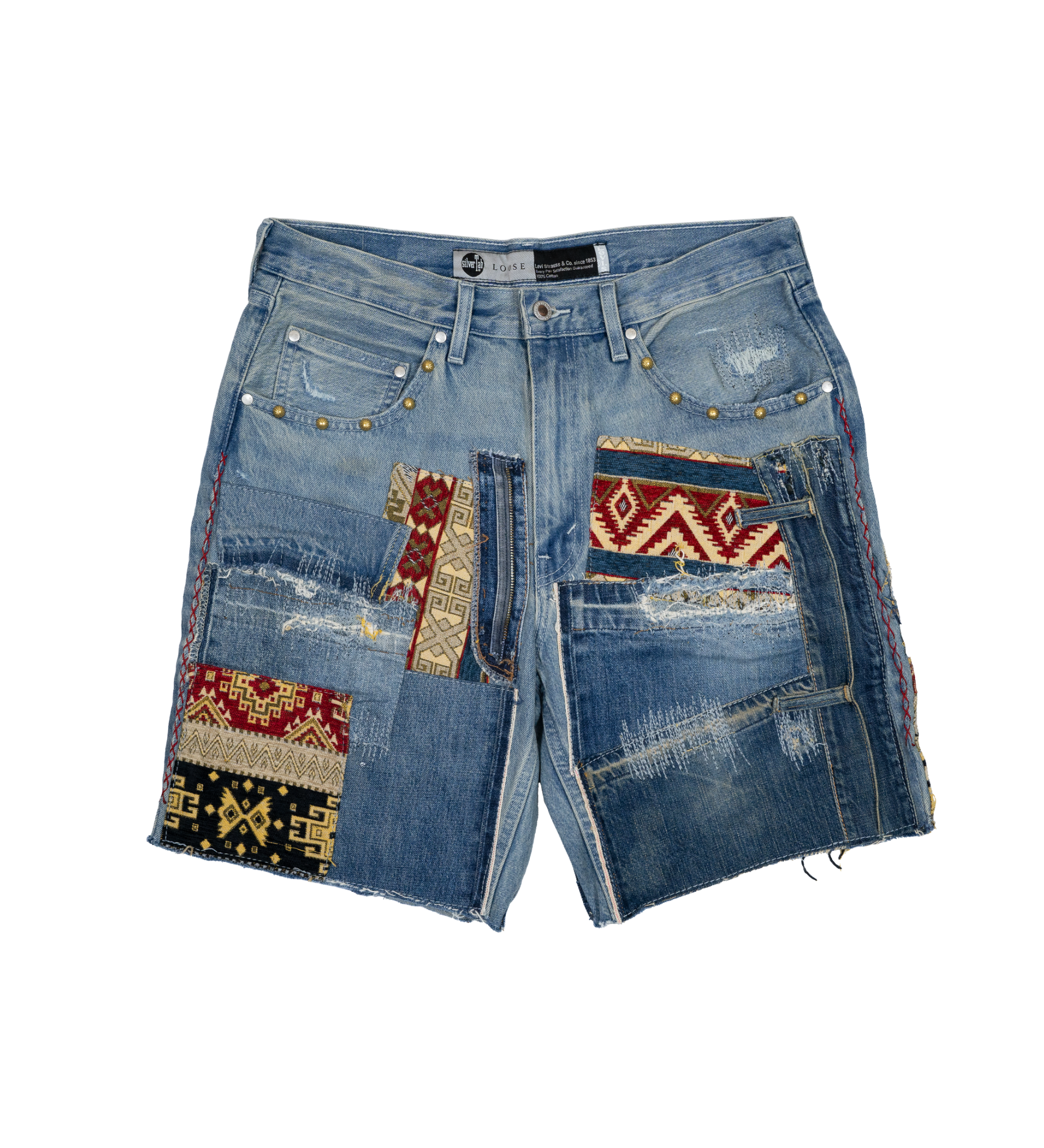 Chota Reworked Denim: SilverTab Shorts, Tribal Indigo - W34
