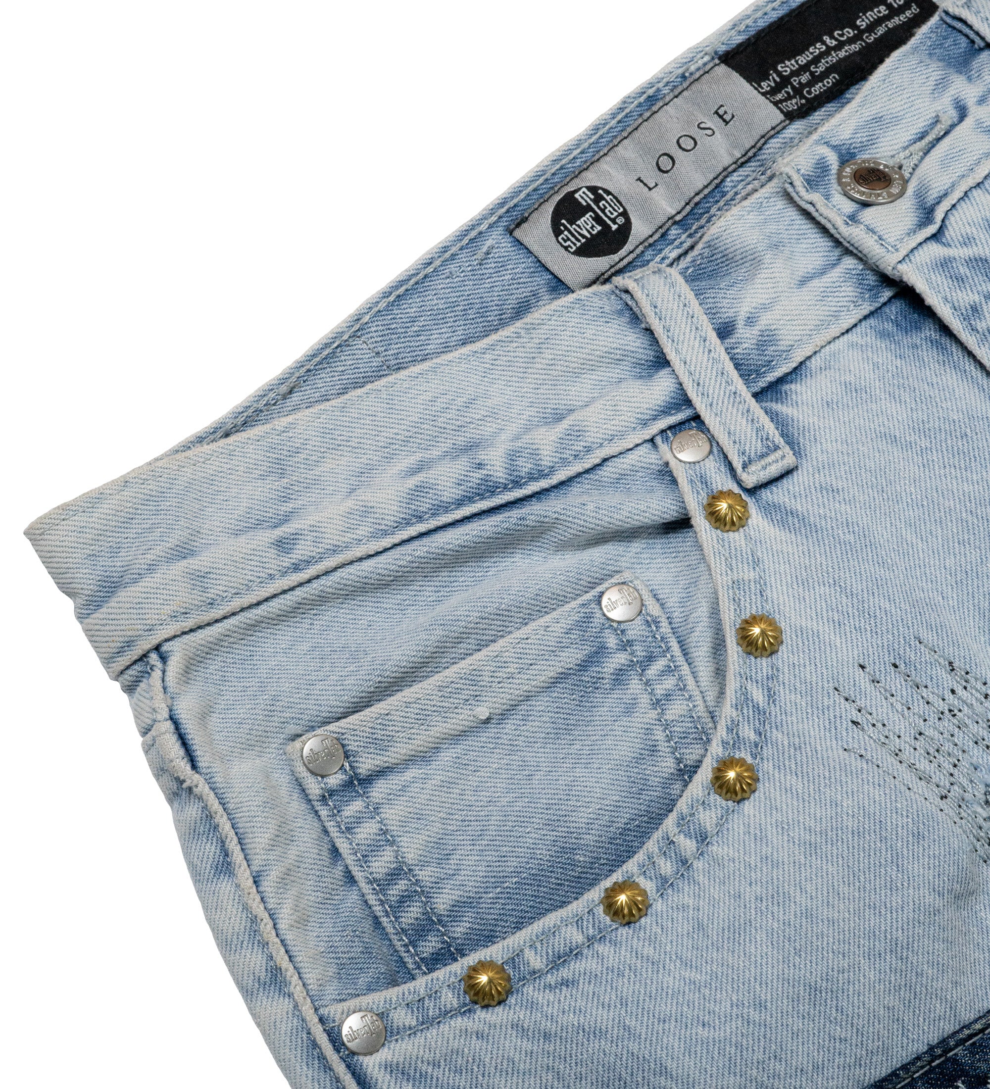 Chota Reworked Denim: SilverTab Jeans, Light Wash - W36