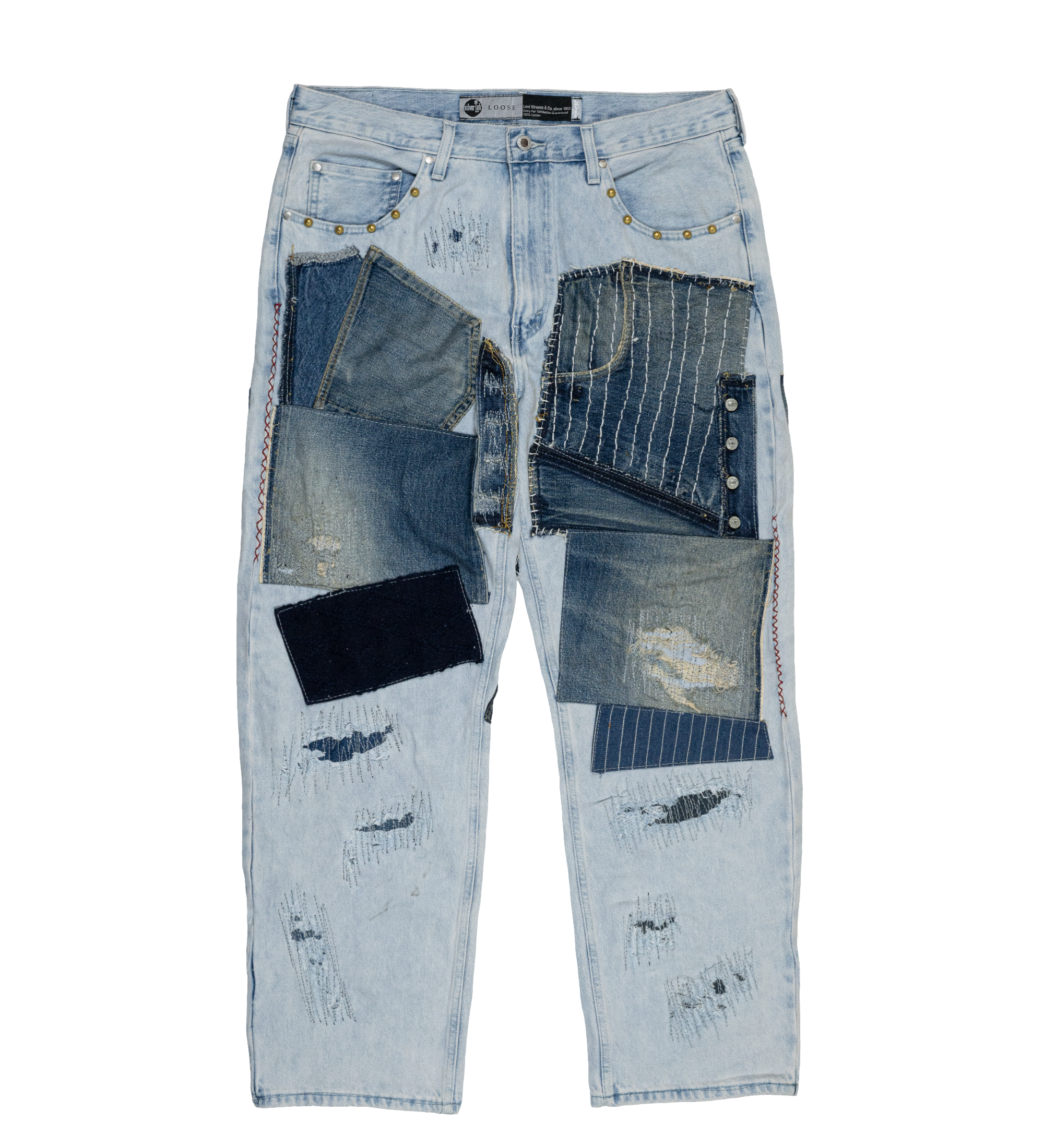 Chota Reworked Denim: SilverTab Jeans, Light Wash - W36