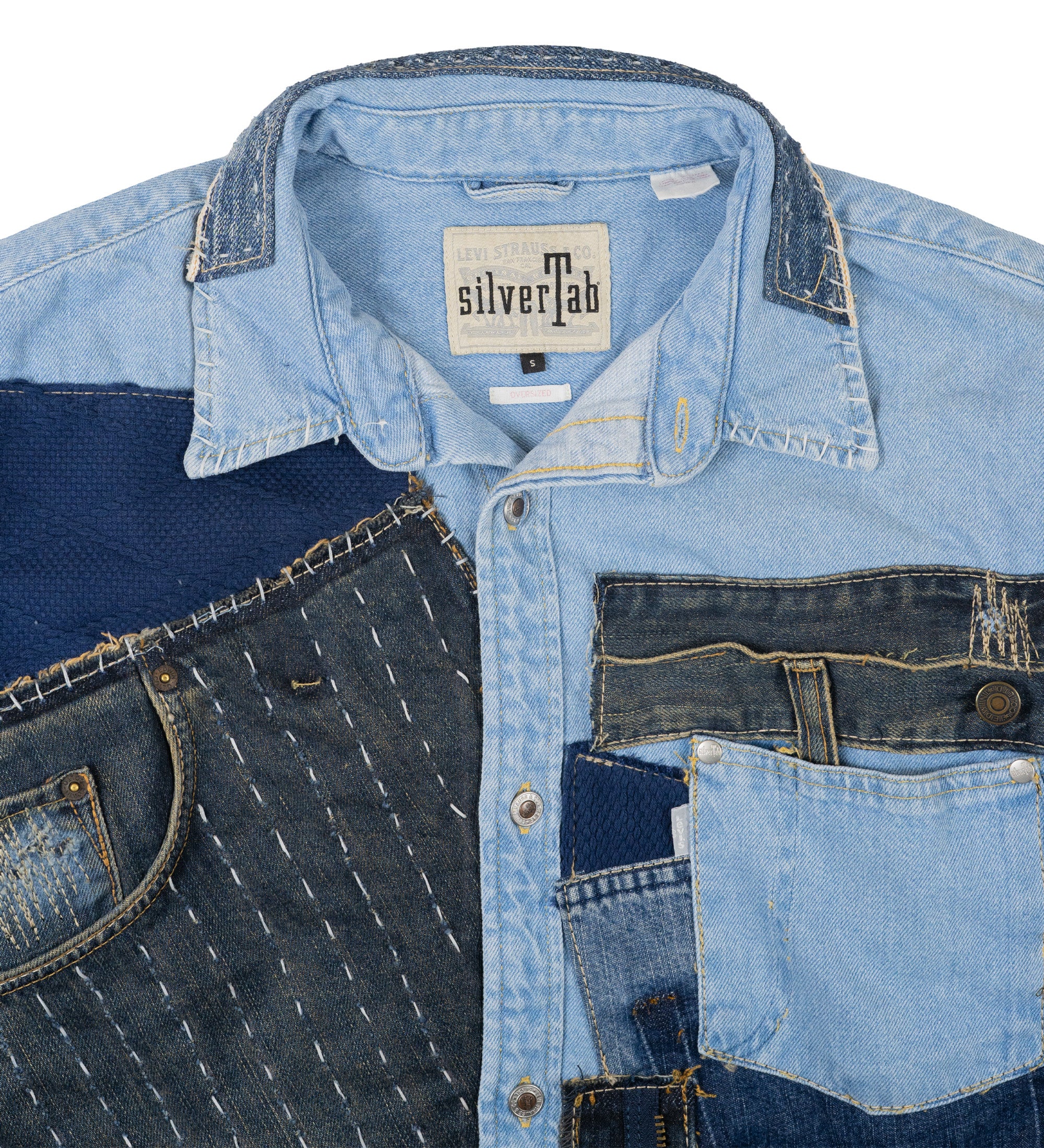 Chota Reworked Denim: SilverTab Oversized Shirt, Indigo - S