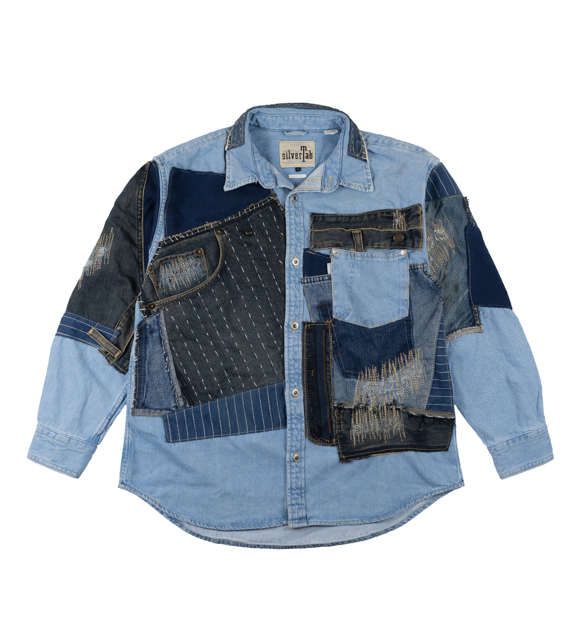 Chota Reworked Denim: SilverTab Oversized Shirt, Indigo - S